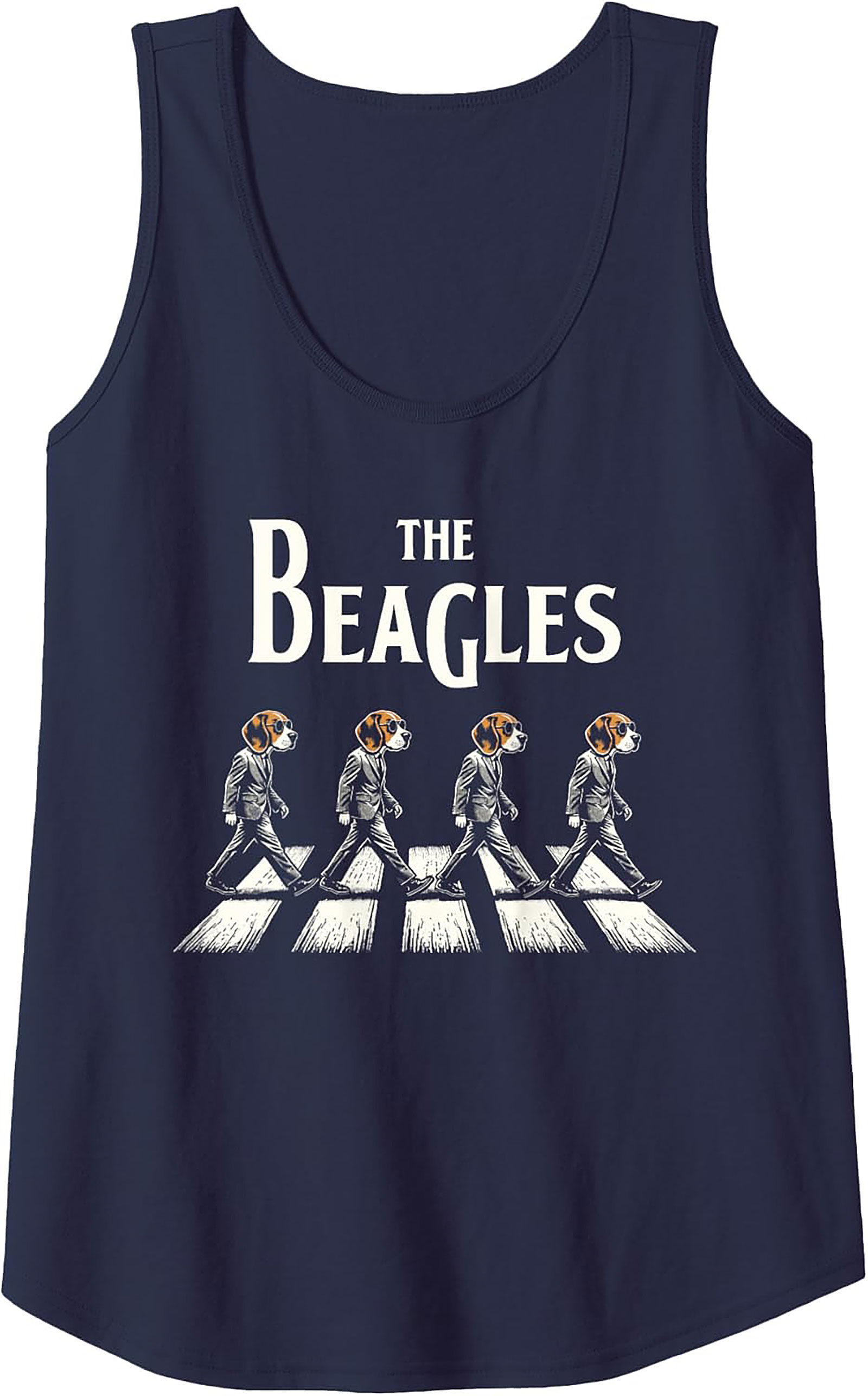 The Beagles Abbey Road Parody Beagle Tank Top | Funny Dog Lover Graphic Tank