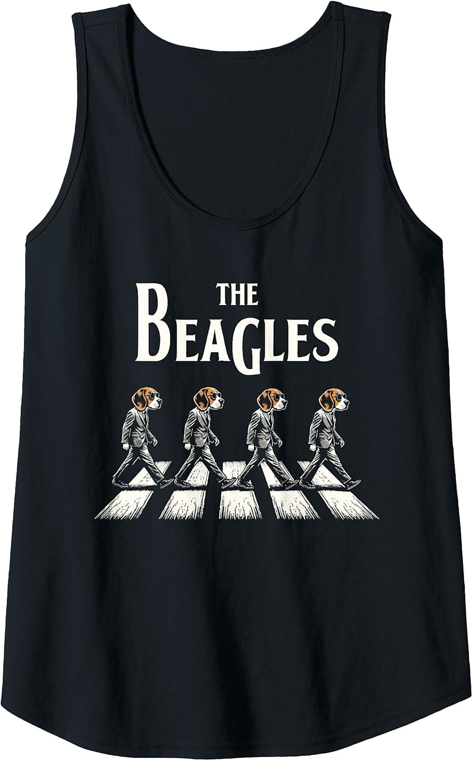 The Beagles Abbey Road Parody Beagle Tank Top | Funny Dog Lover Graphic Tank