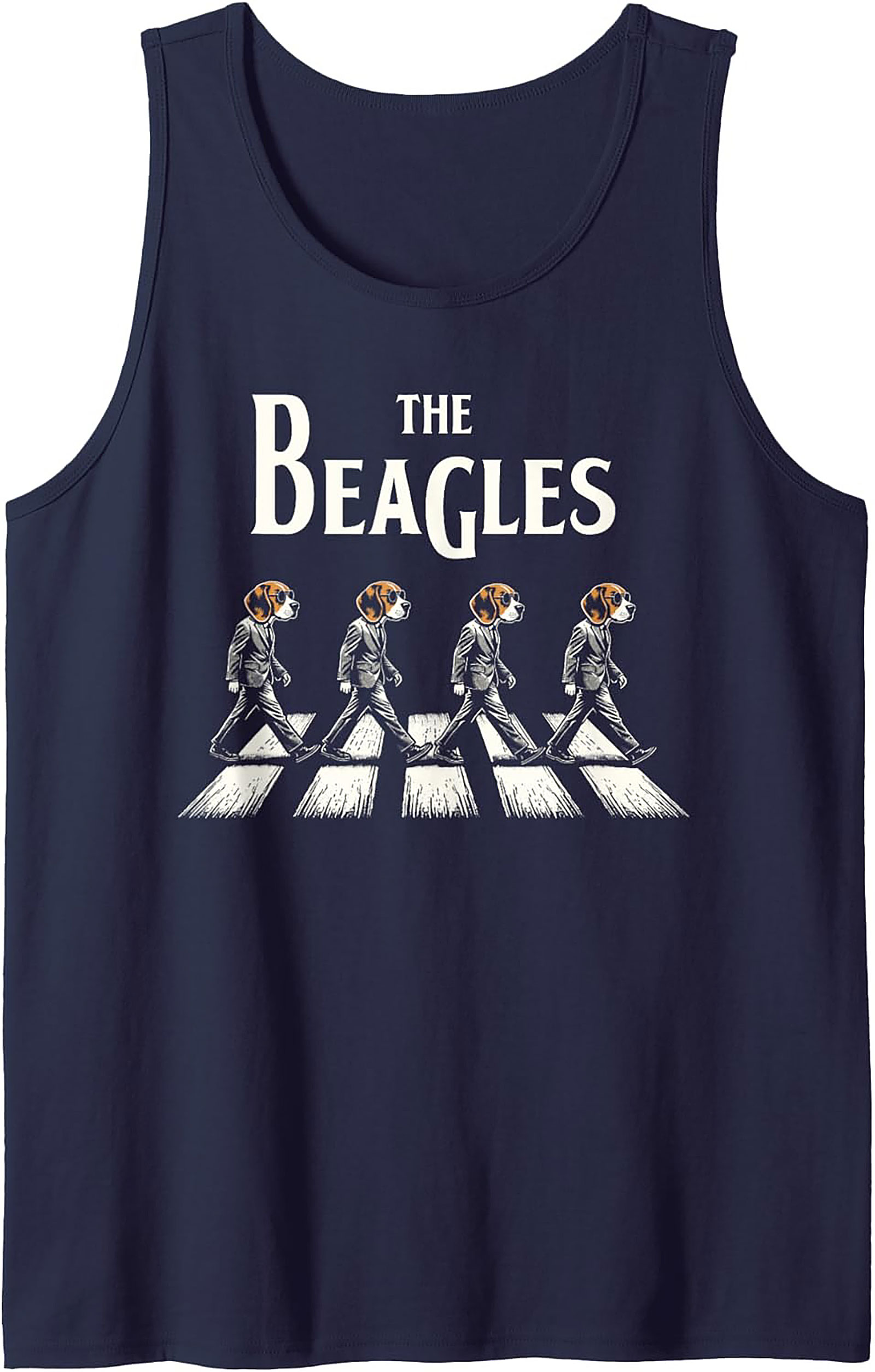 The Beagles Abbey Road Parody Beagle Tank Top | Funny Dog Lover Graphic Tank