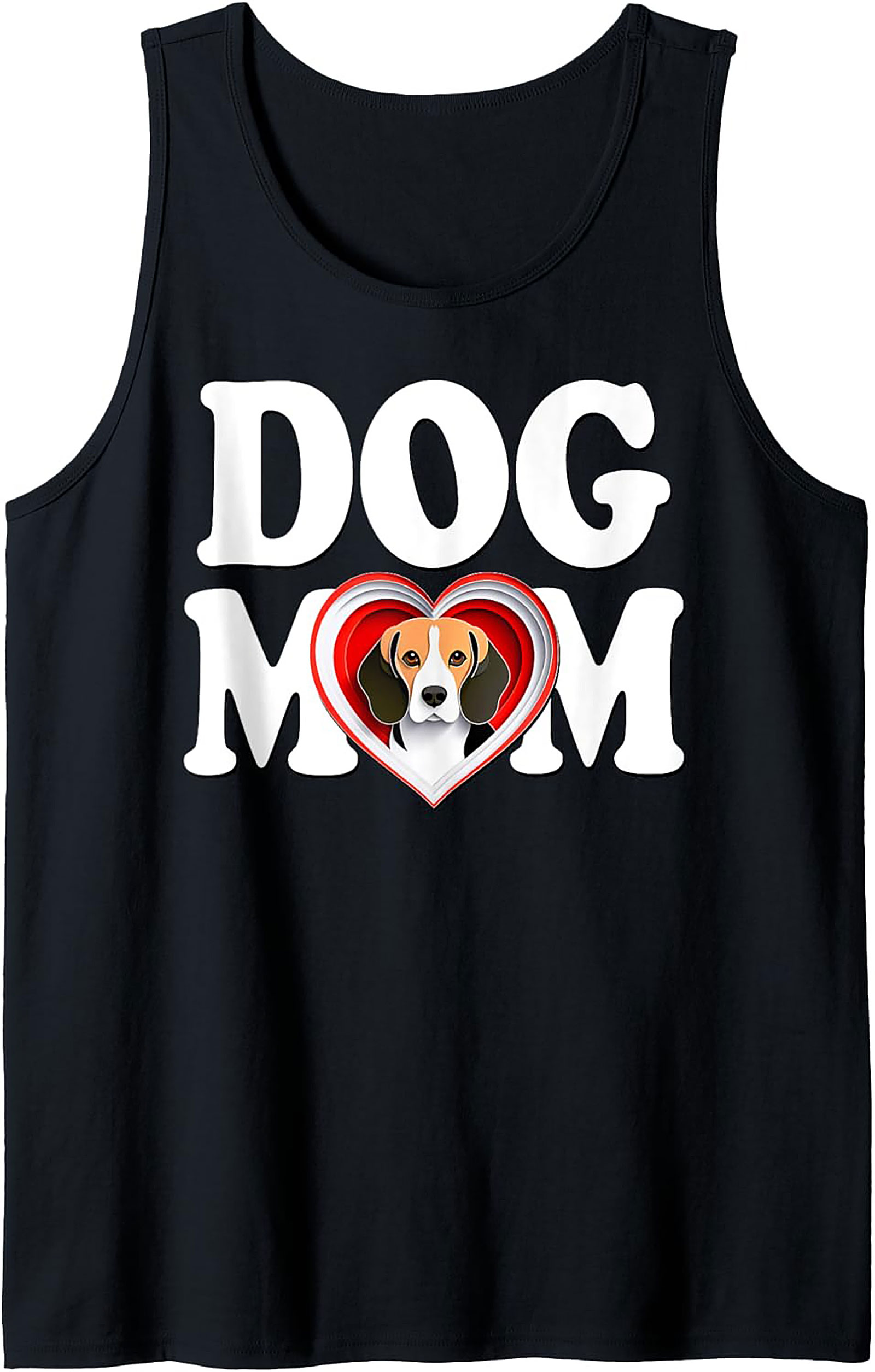 Beagle Dog Mom Graphic Tank Top | Cute Pet Lover Sleeveless Shirt