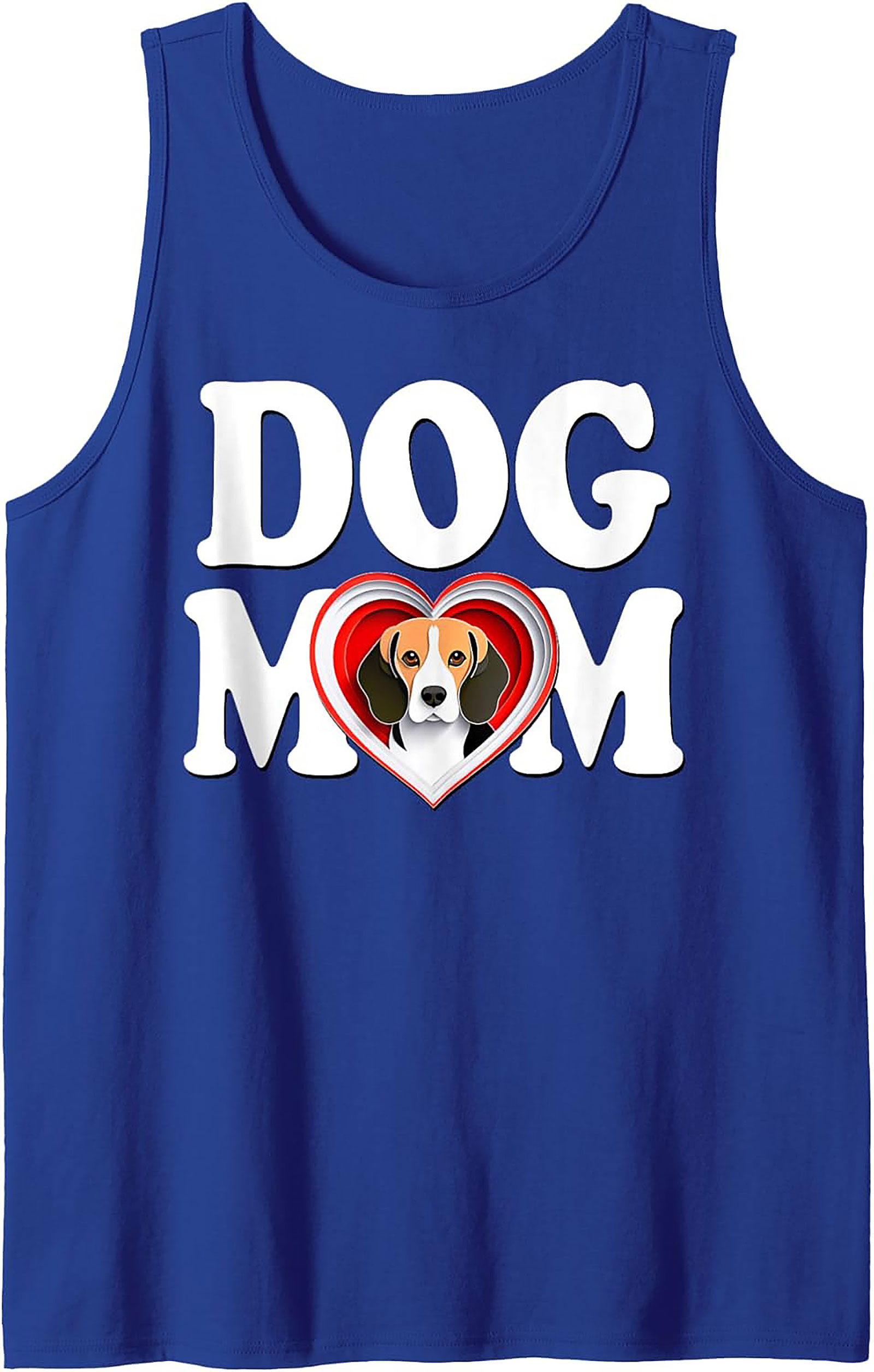 Beagle Dog Mom Graphic Tank Top | Cute Pet Lover Sleeveless Shirt