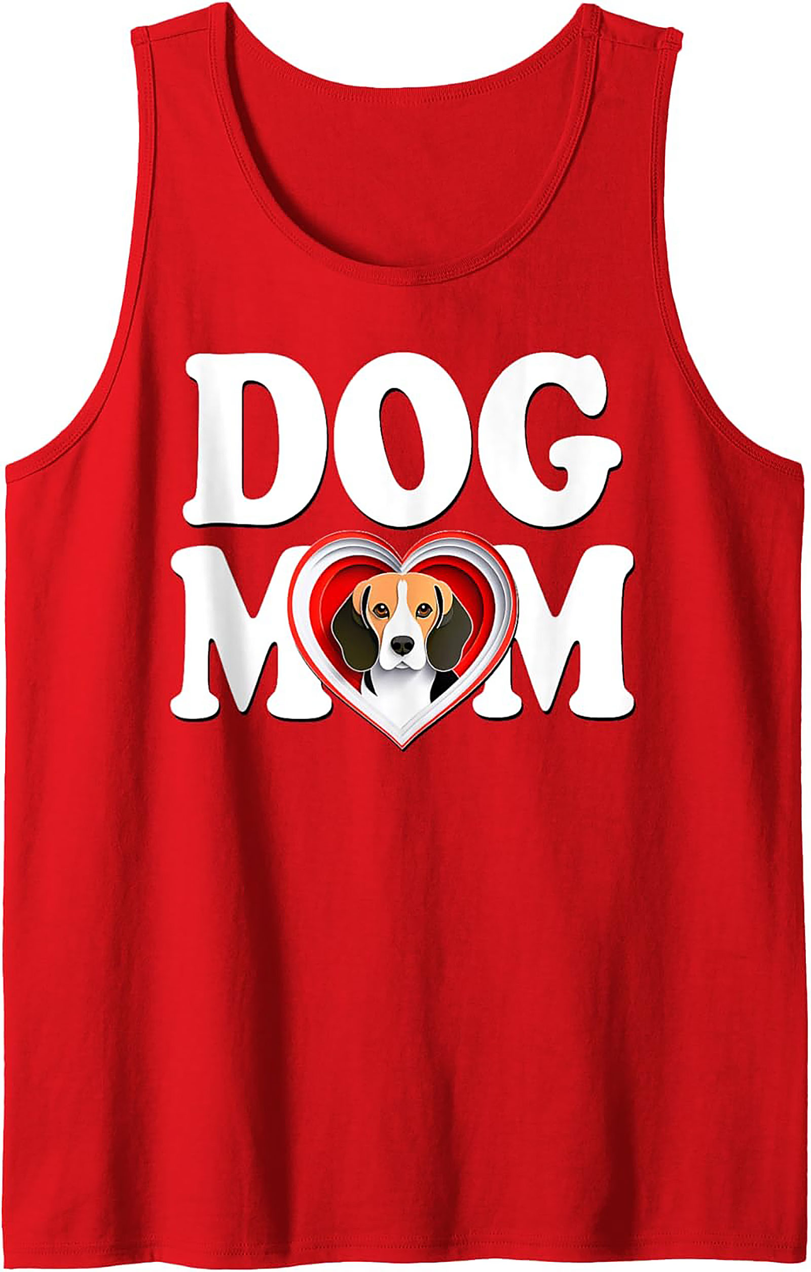 Beagle Dog Mom Graphic Tank Top | Cute Pet Lover Sleeveless Shirt