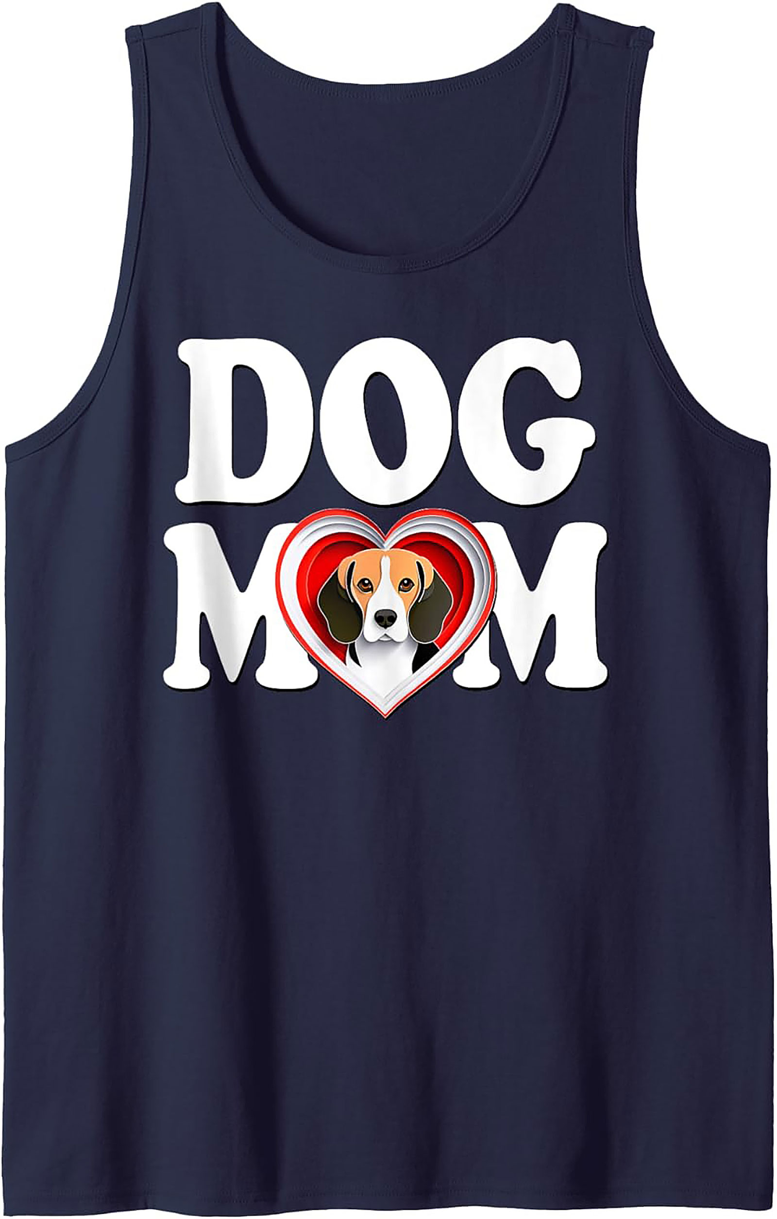 Beagle Dog Mom Graphic Tank Top | Cute Pet Lover Sleeveless Shirt