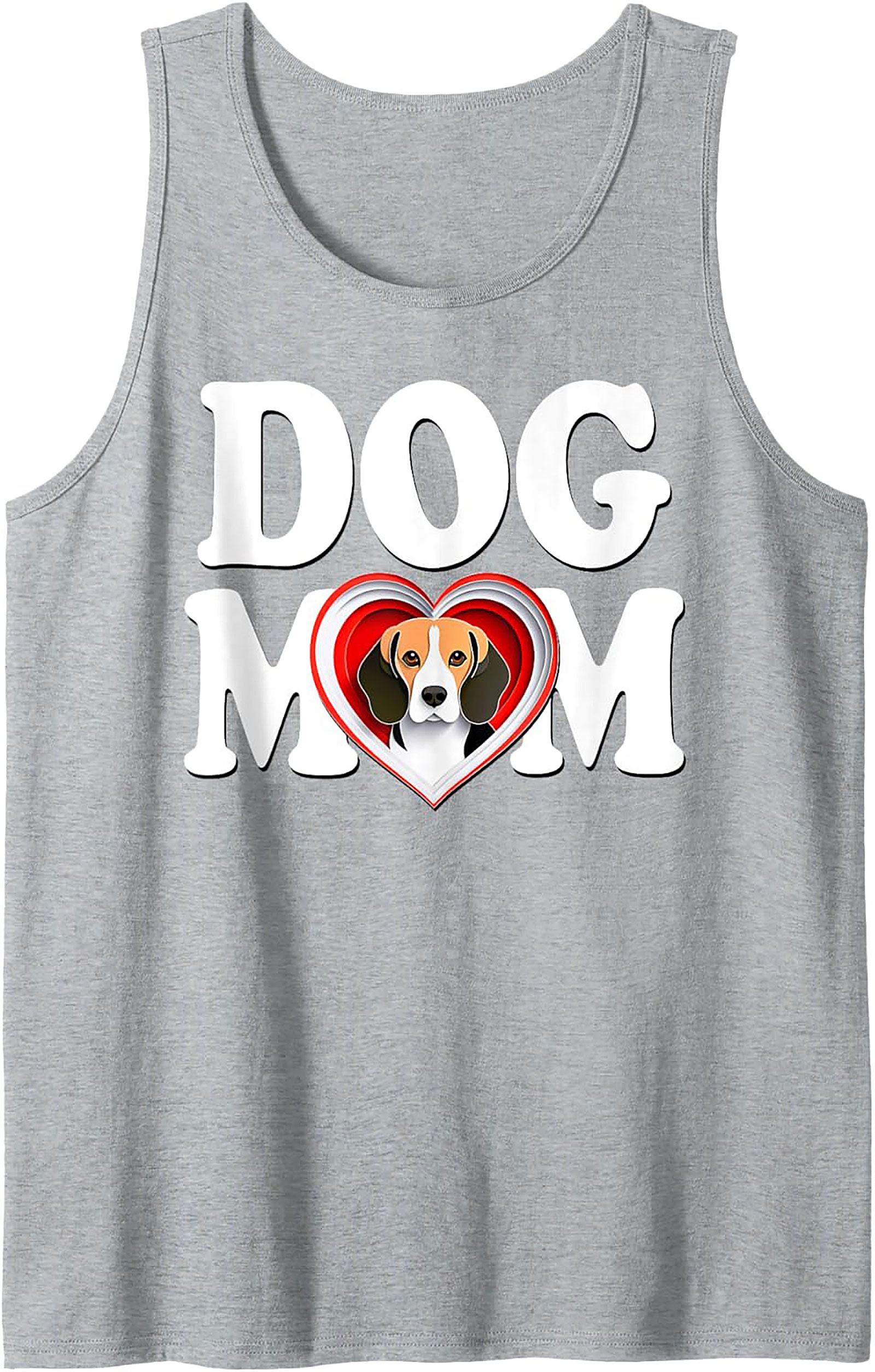 Beagle Dog Mom Graphic Tank Top | Cute Pet Lover Sleeveless Shirt
