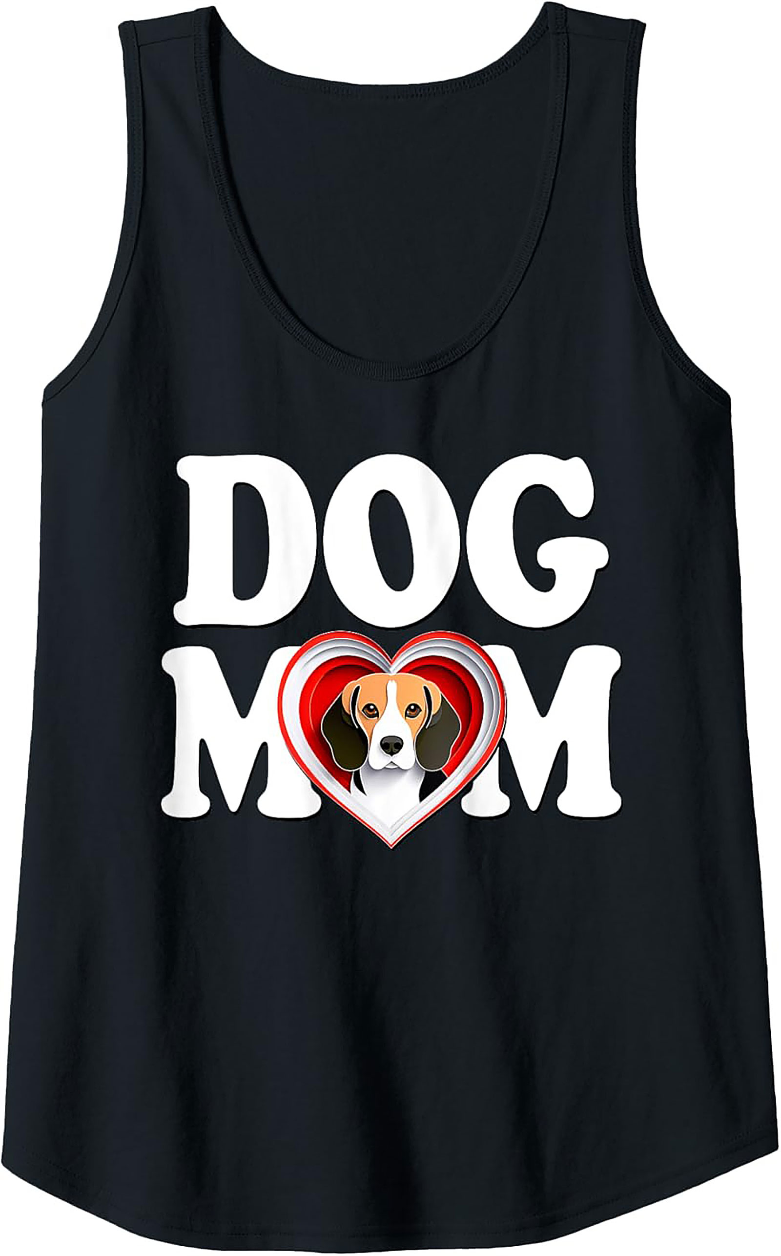 Beagle Dog Mom Graphic Tank Top | Cute Pet Lover Sleeveless Shirt