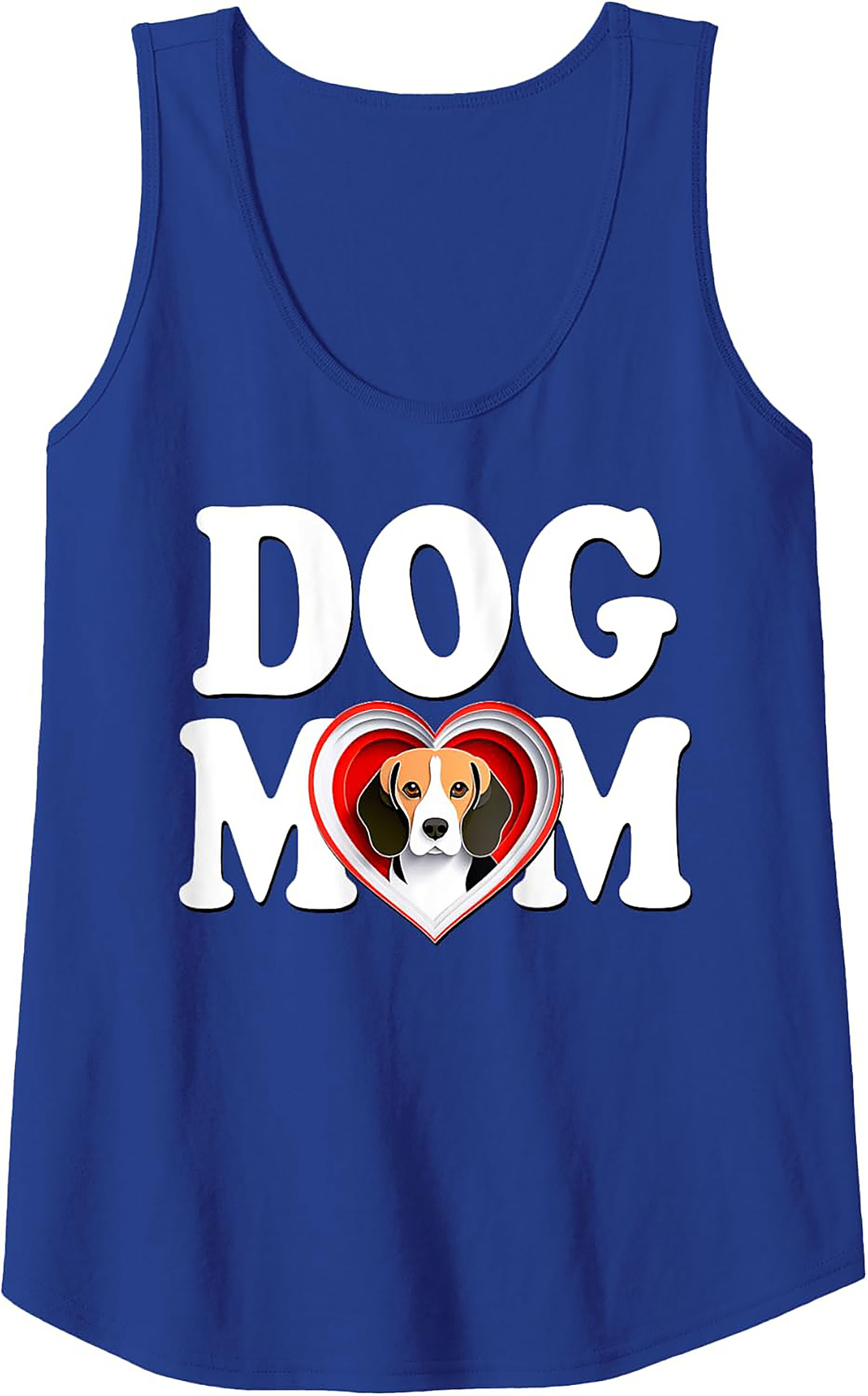 Beagle Dog Mom Graphic Tank Top | Cute Pet Lover Sleeveless Shirt