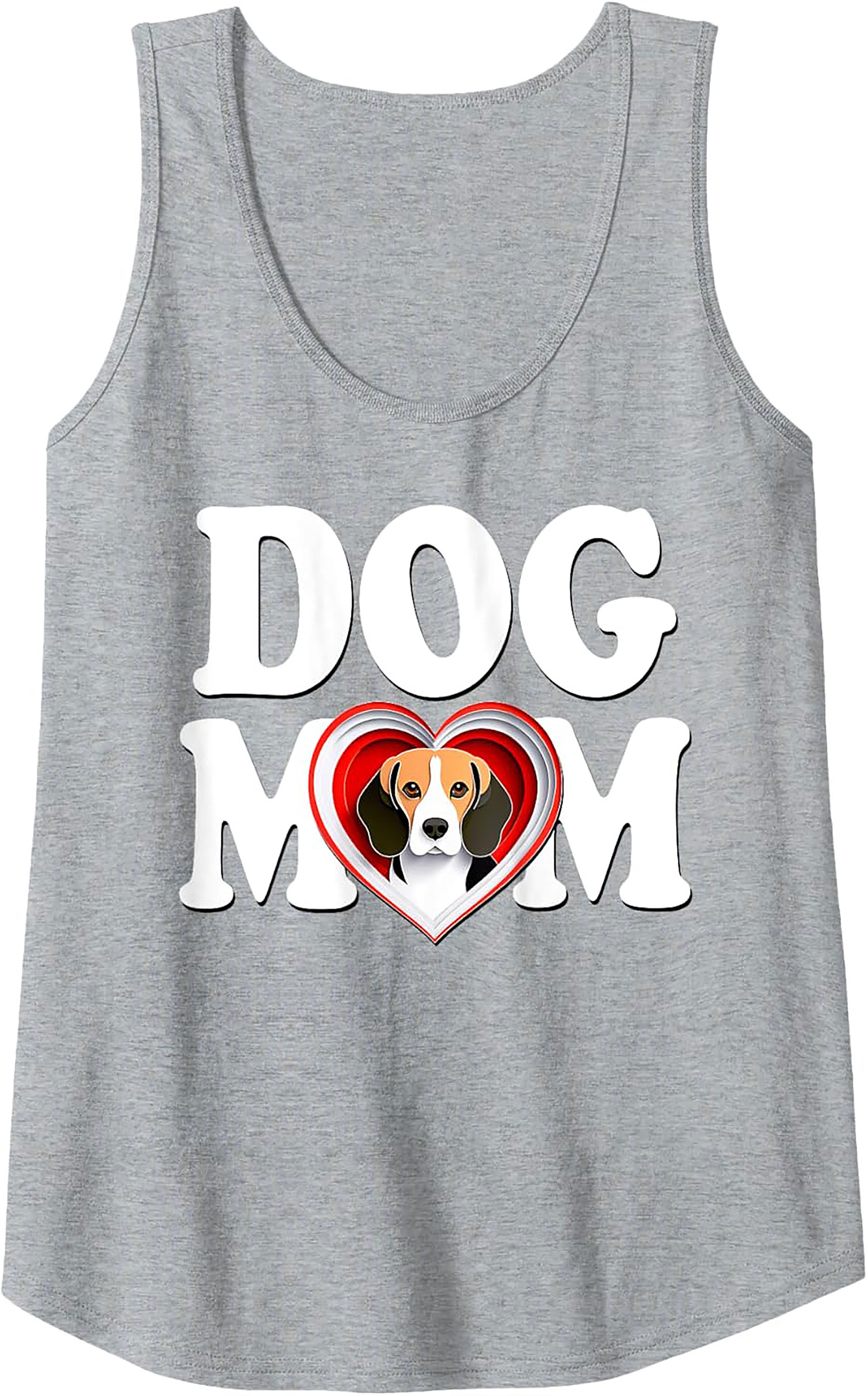 Beagle Dog Mom Graphic Tank Top | Cute Pet Lover Sleeveless Shirt