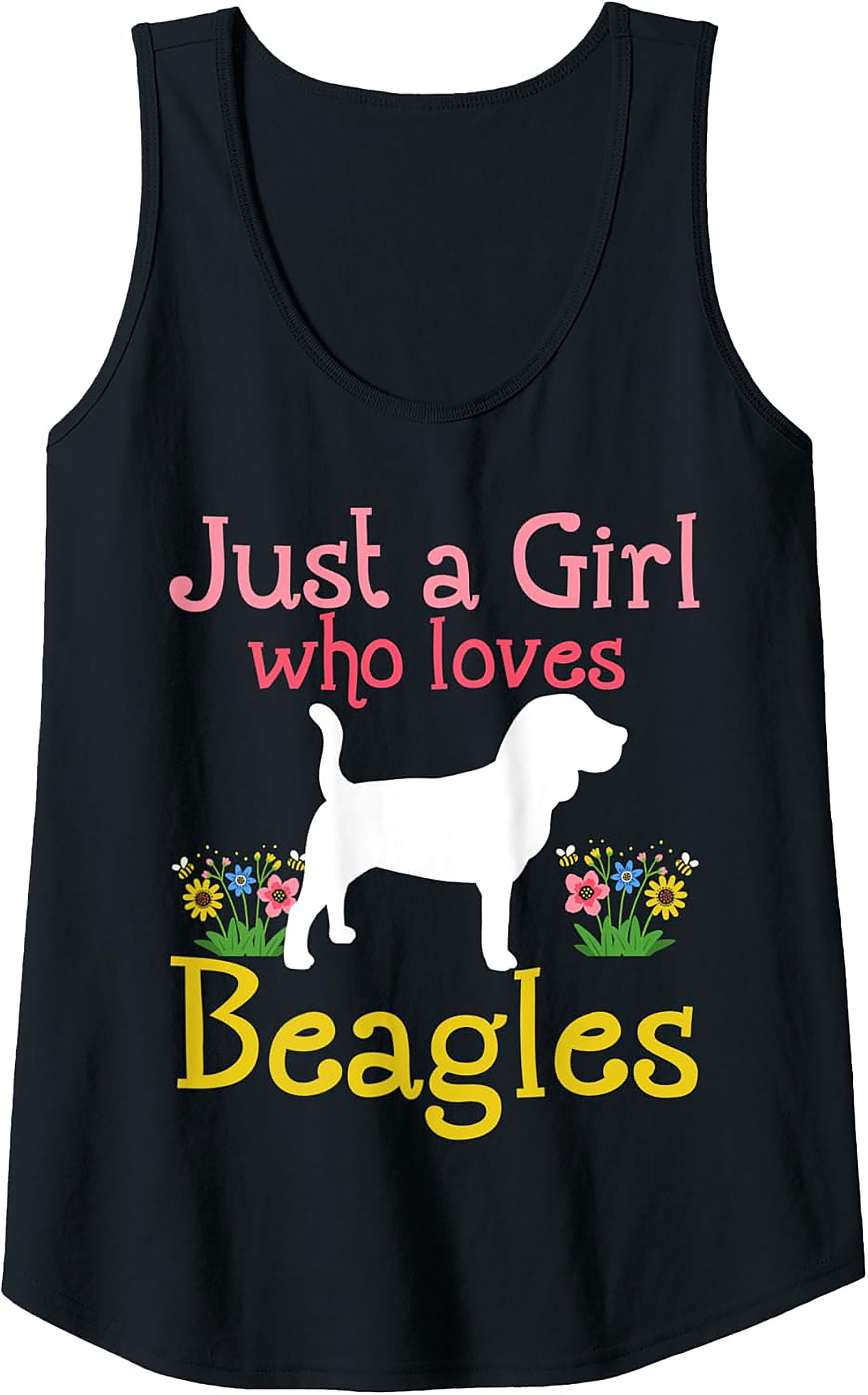 Just a Girl Who Loves Beagles Graphic Tank Top
