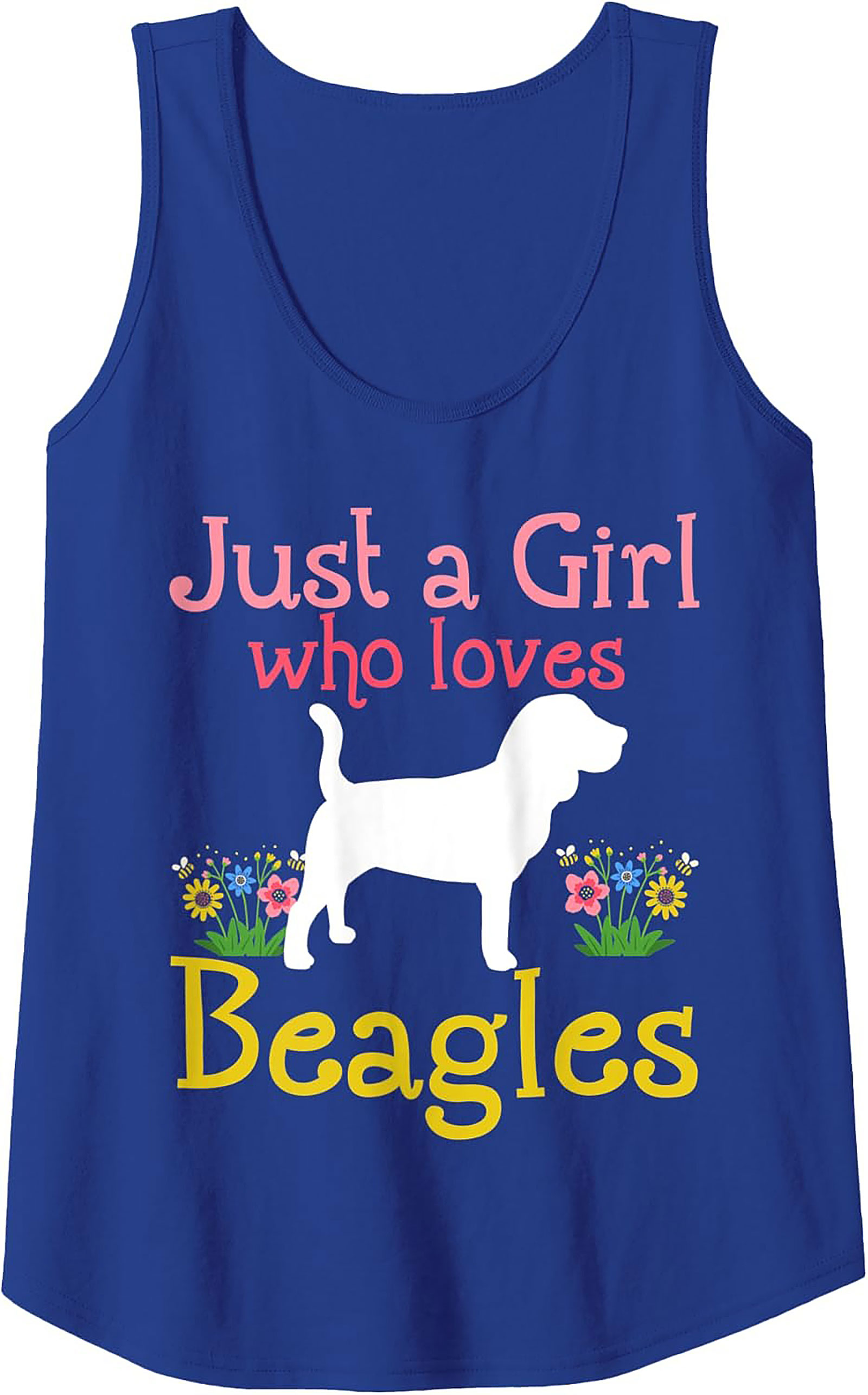 Just a Girl Who Loves Beagles Graphic Tank Top