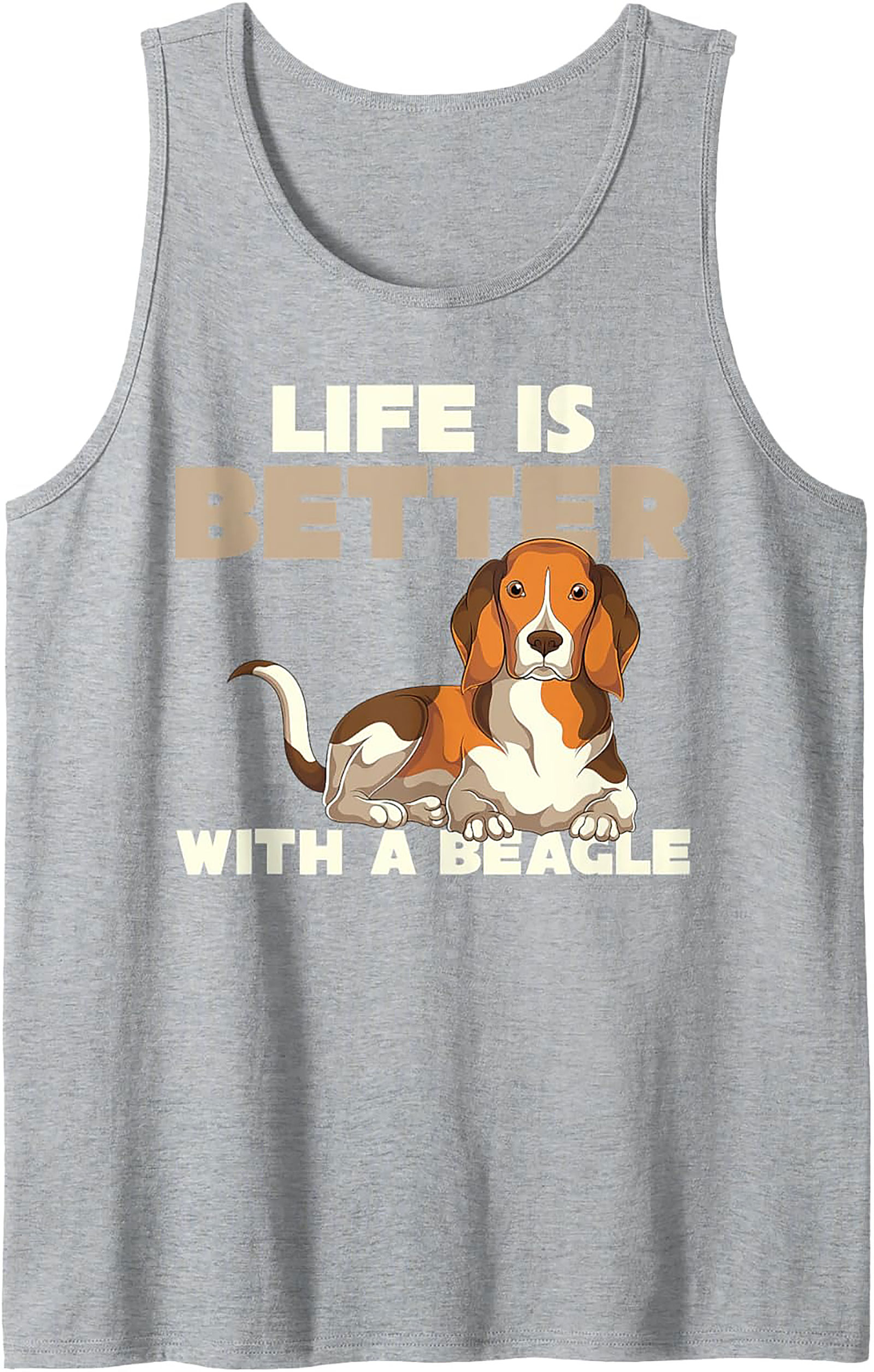 Life is Better With a Beagle Tank Top | Dog Lover Graphic Tank Top