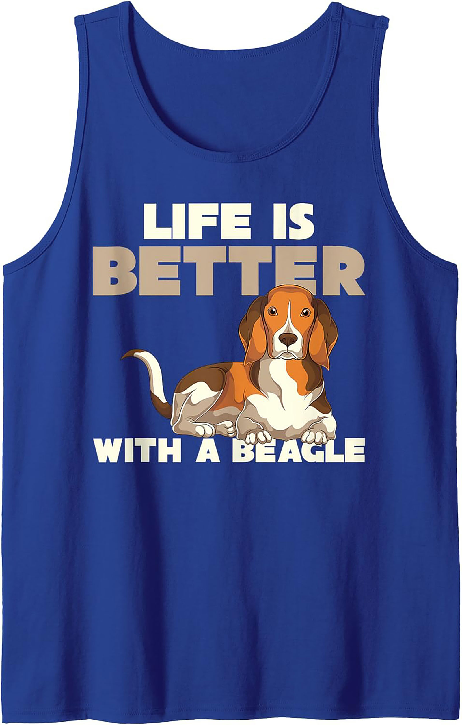 Life is Better With a Beagle Tank Top | Dog Lover Graphic Tank Top