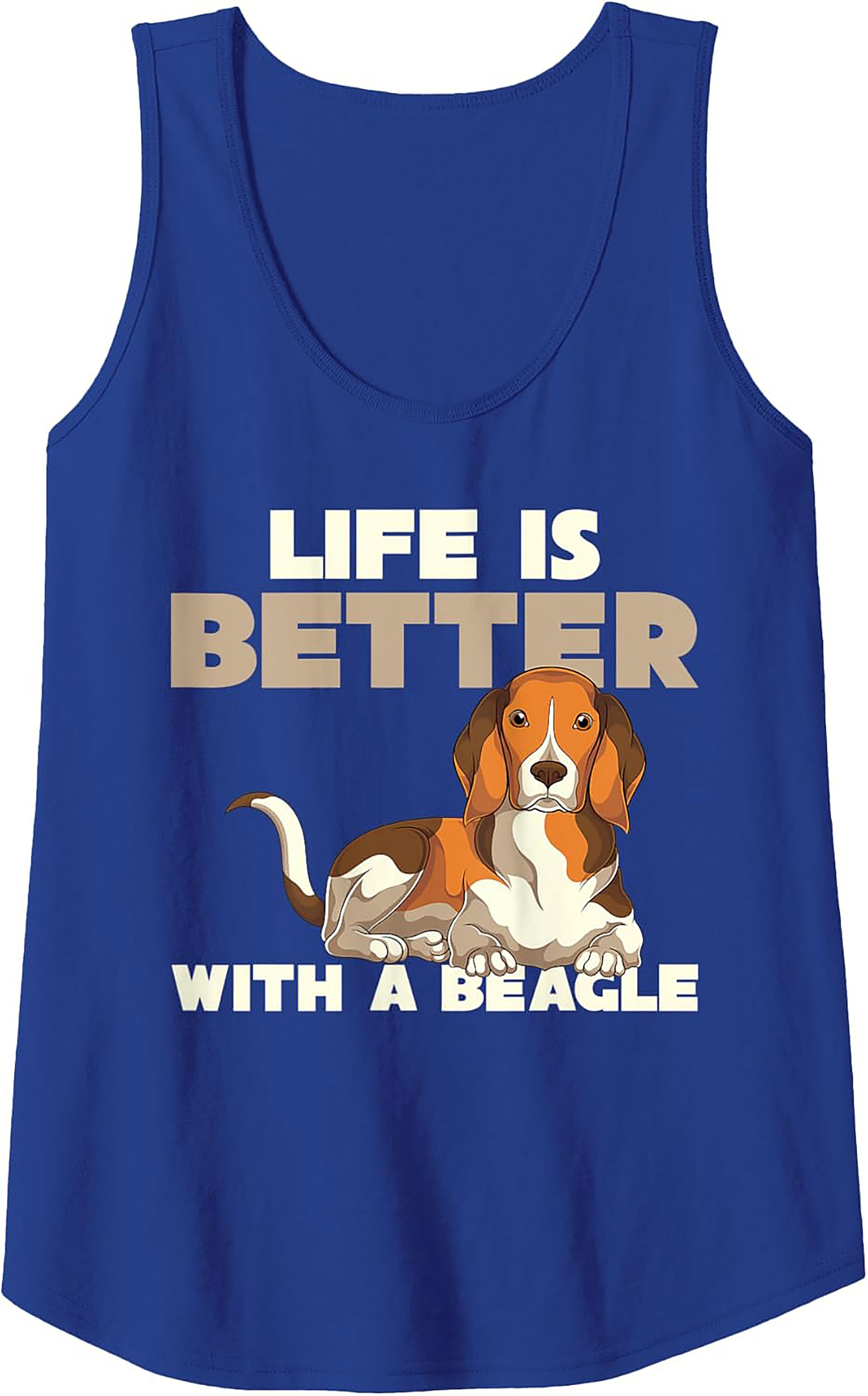 Life is Better With a Beagle Tank Top | Dog Lover Graphic Tank Top