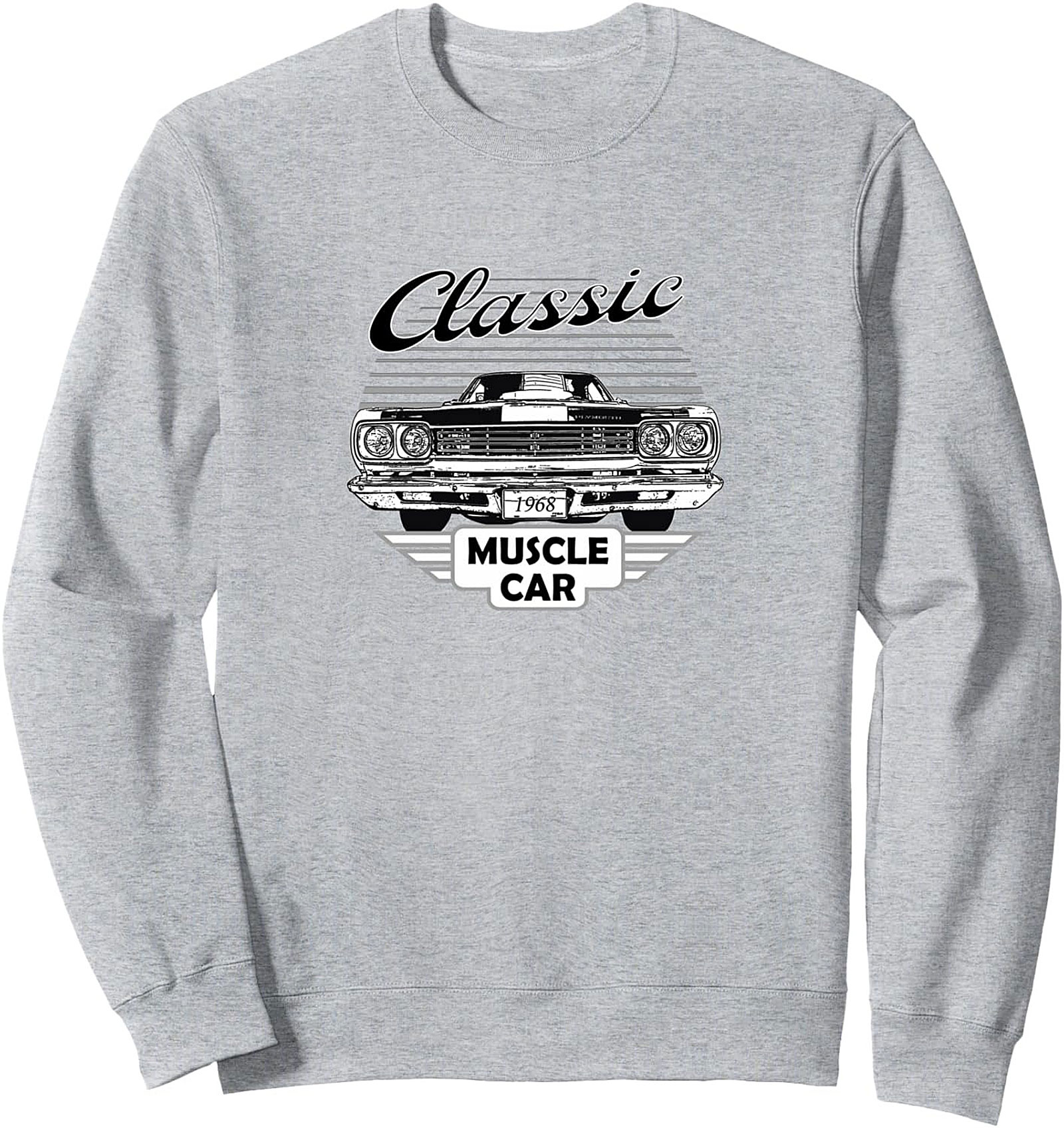 Classic Muscle Car Sweatshirt – Vintage 1968 Crewneck Gift