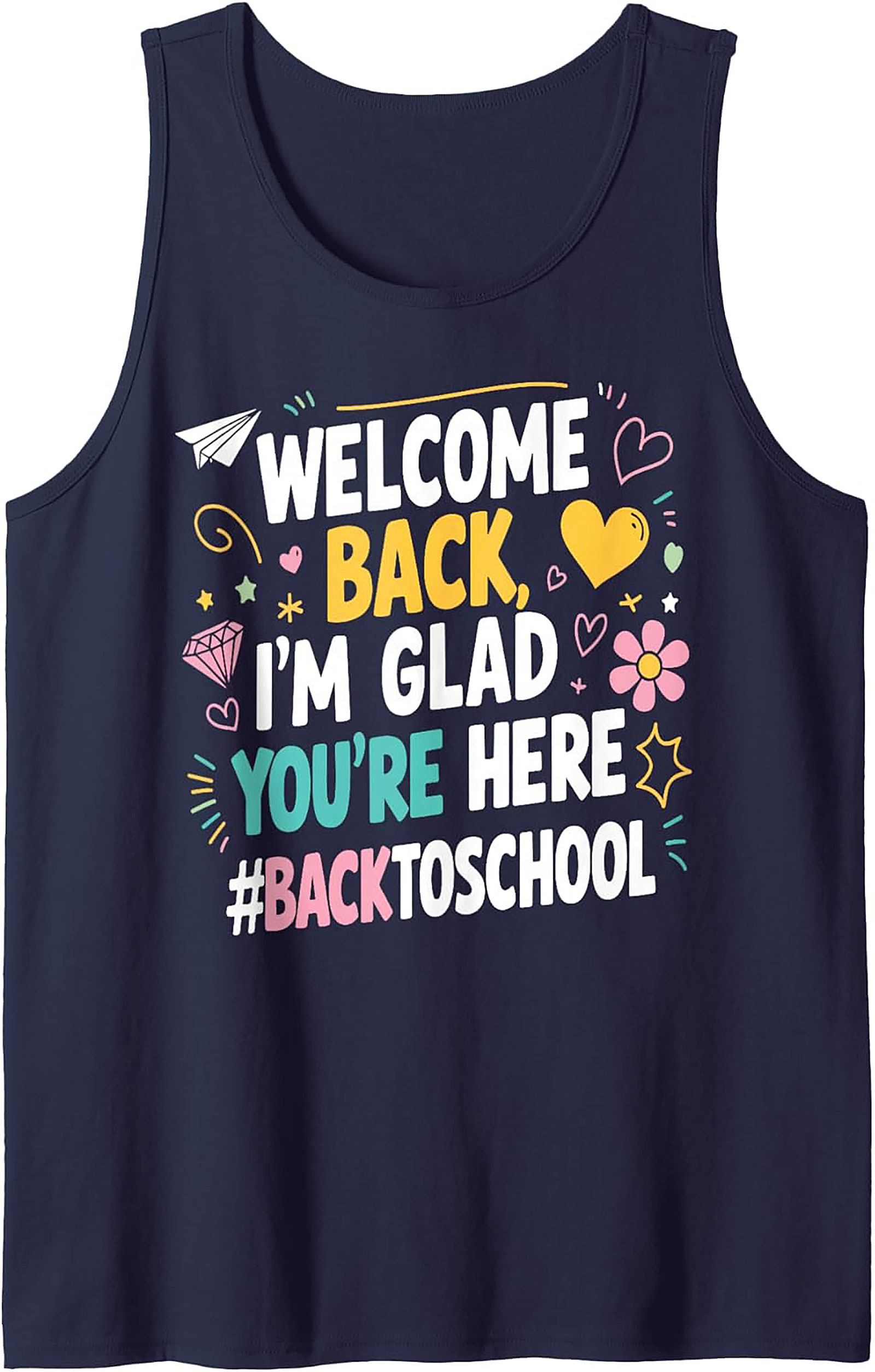 Back to School Tank Top | Welcome Teacher Graphic Tank