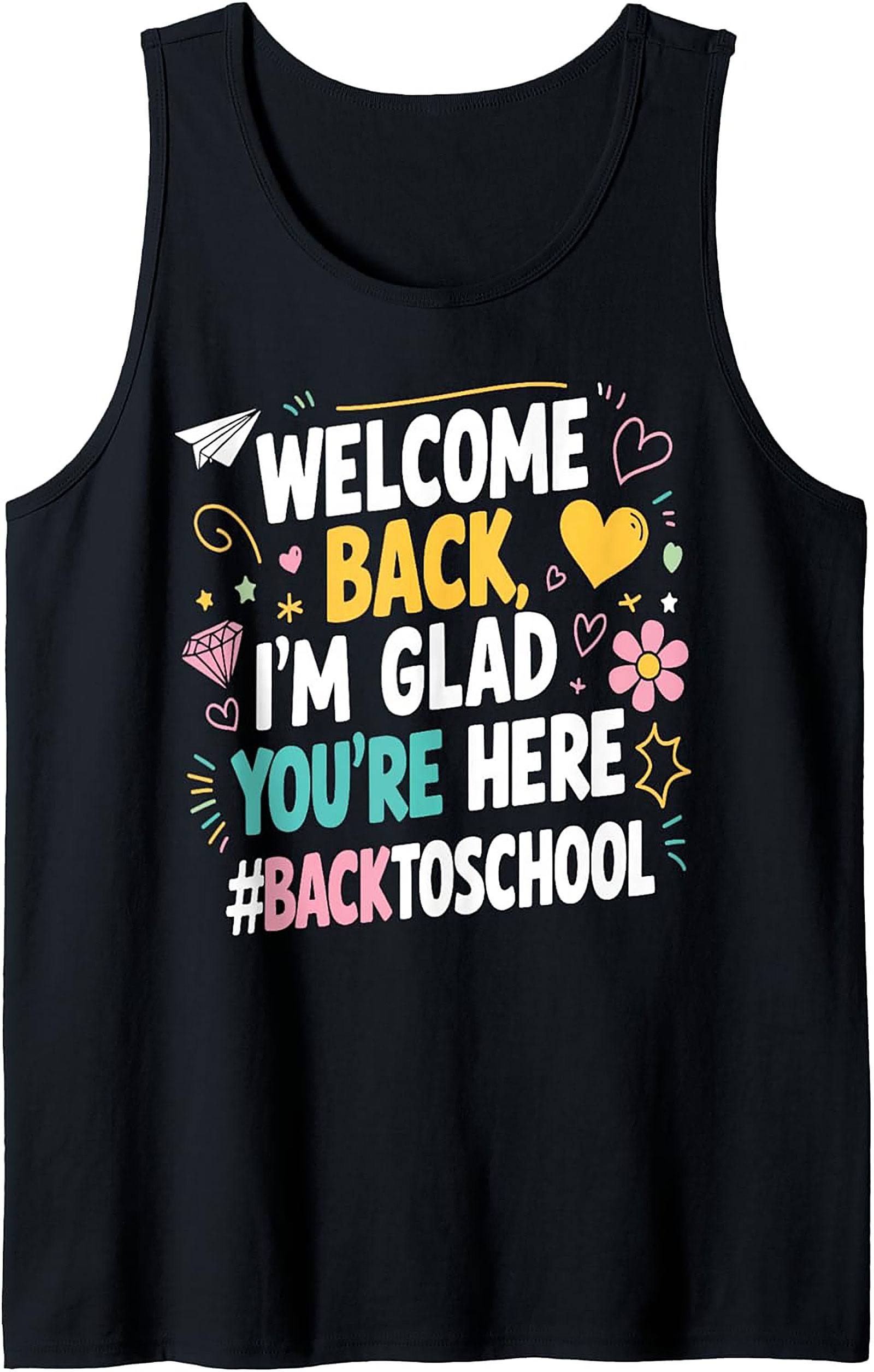 Back to School Tank Top | Welcome Teacher Graphic Tank