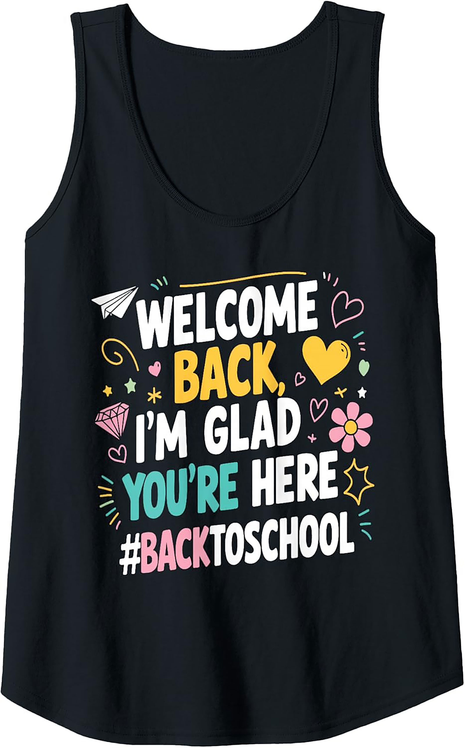Back to School Tank Top | Welcome Teacher Graphic Tank