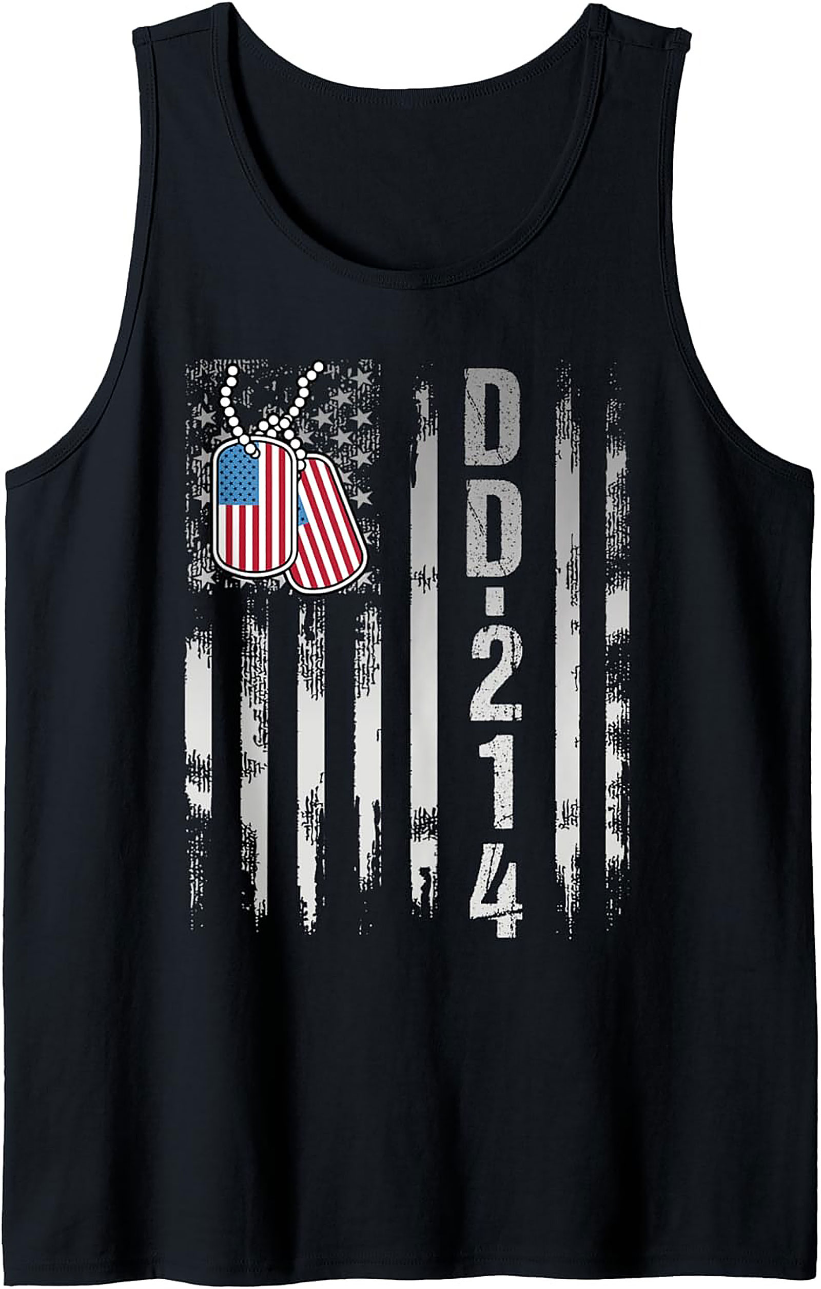 DD-214 Veteran Graphic Tank Top | Military Sleeveless Shirt