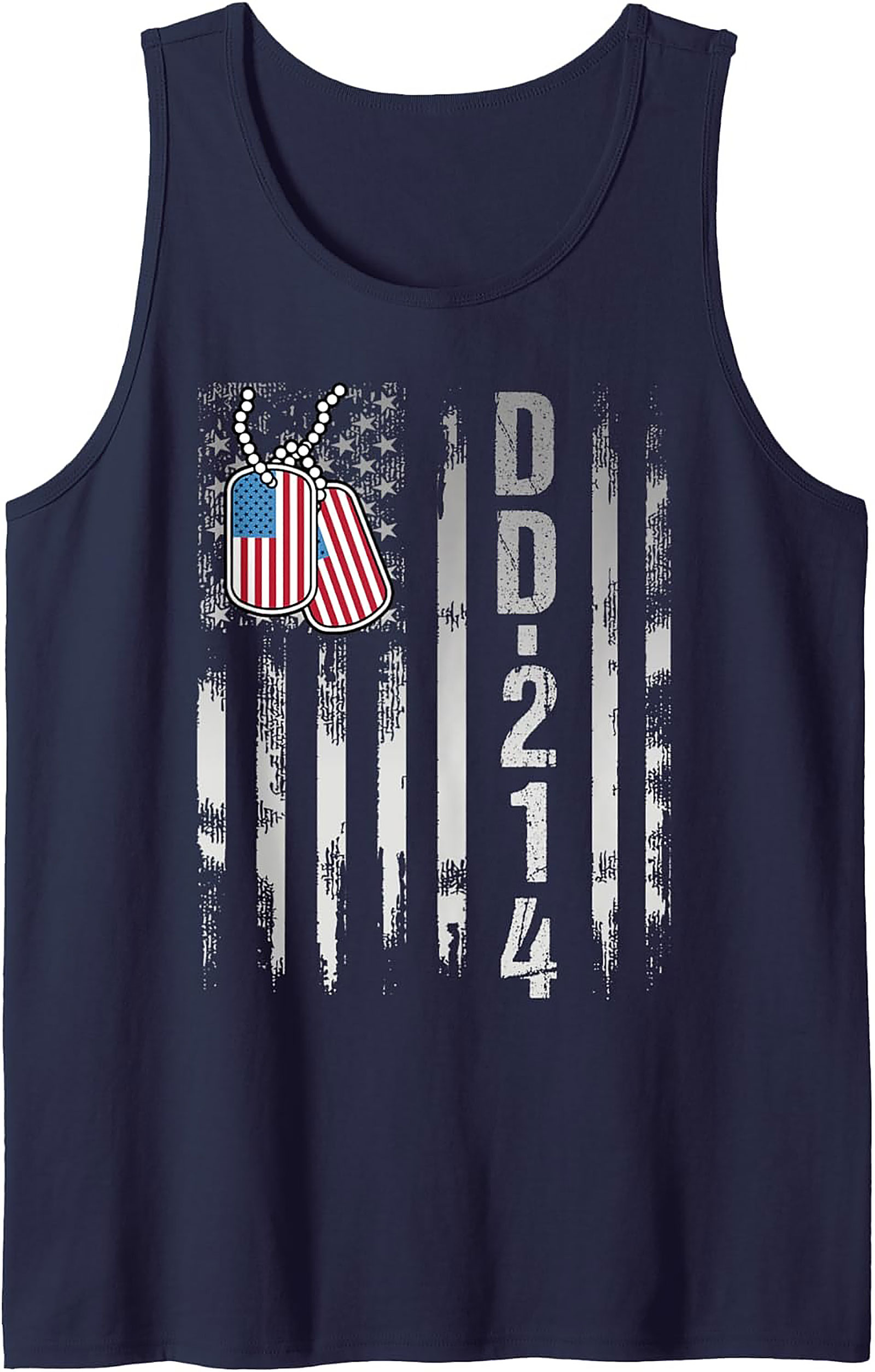DD-214 Veteran Graphic Tank Top | Military Sleeveless Shirt