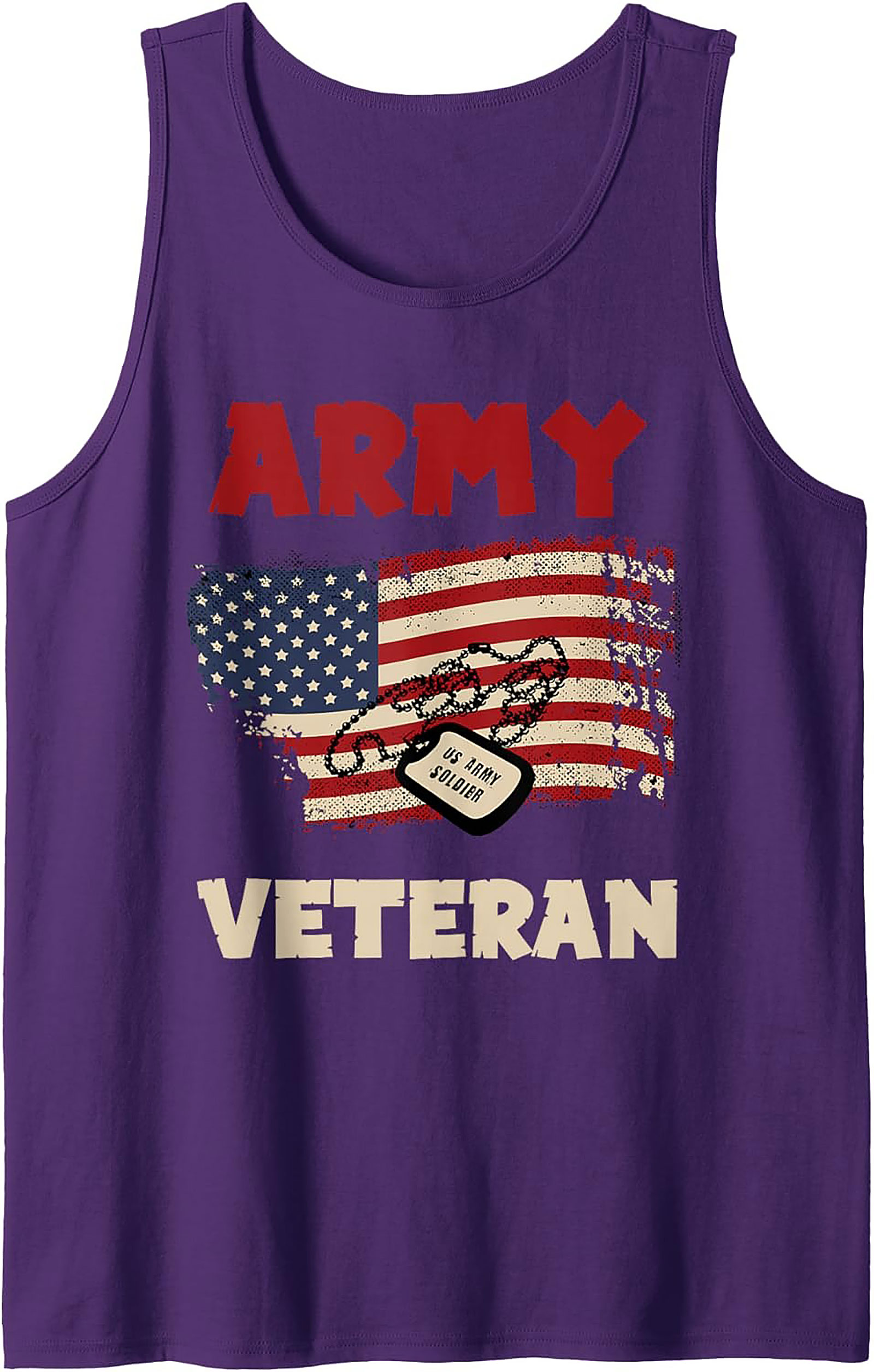Army Veteran Graphic Tank Top | US Soldier Sleeveless Tee