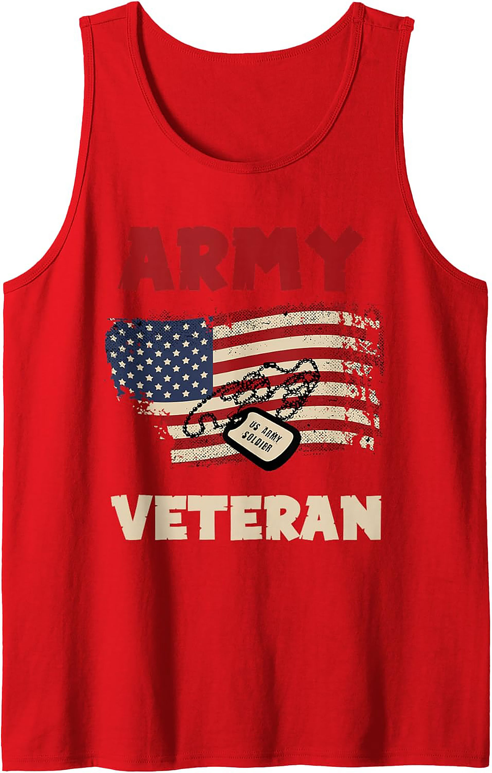 Army Veteran Graphic Tank Top | US Soldier Sleeveless Tee