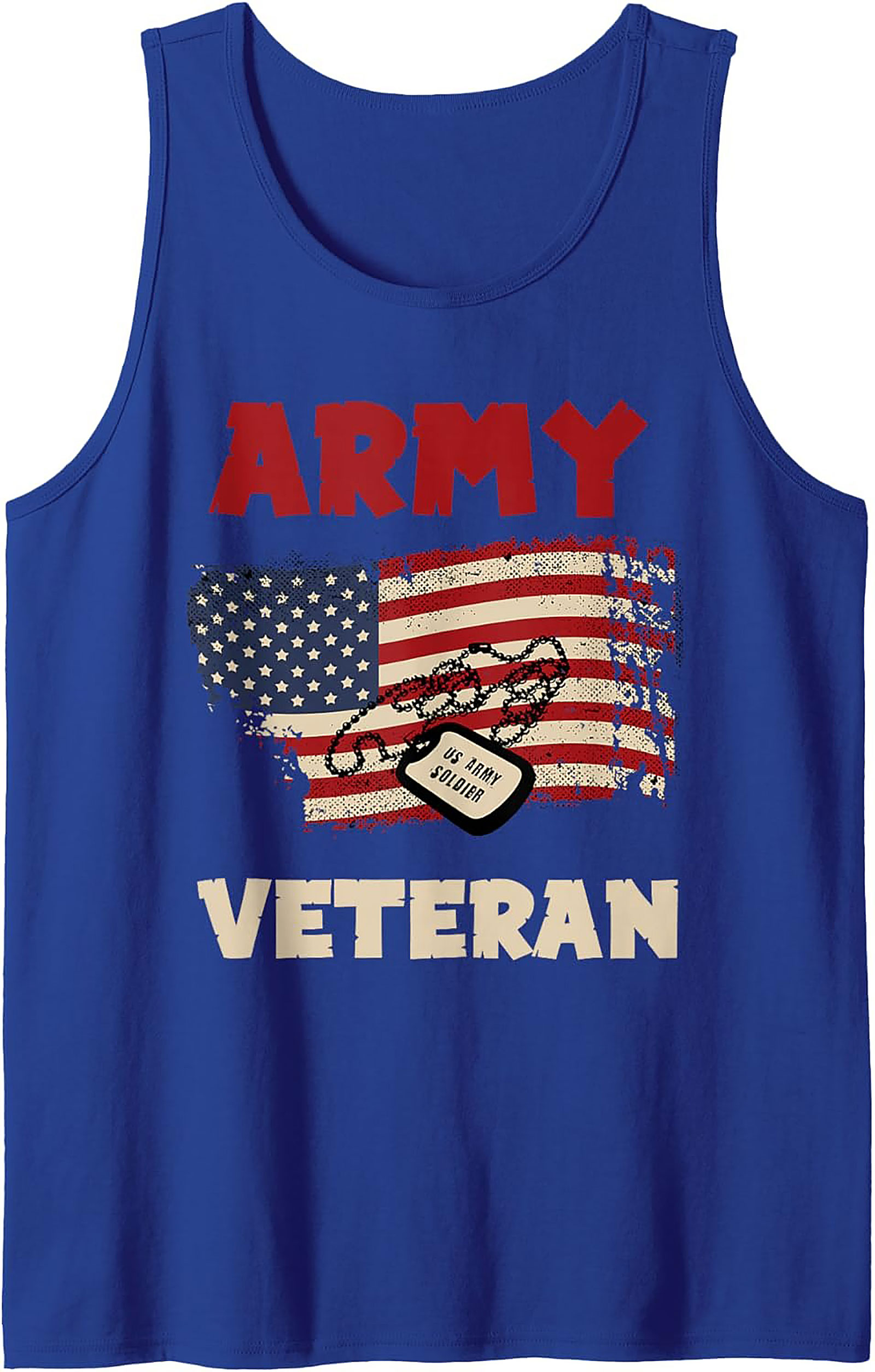 Army Veteran Graphic Tank Top | US Soldier Sleeveless Tee