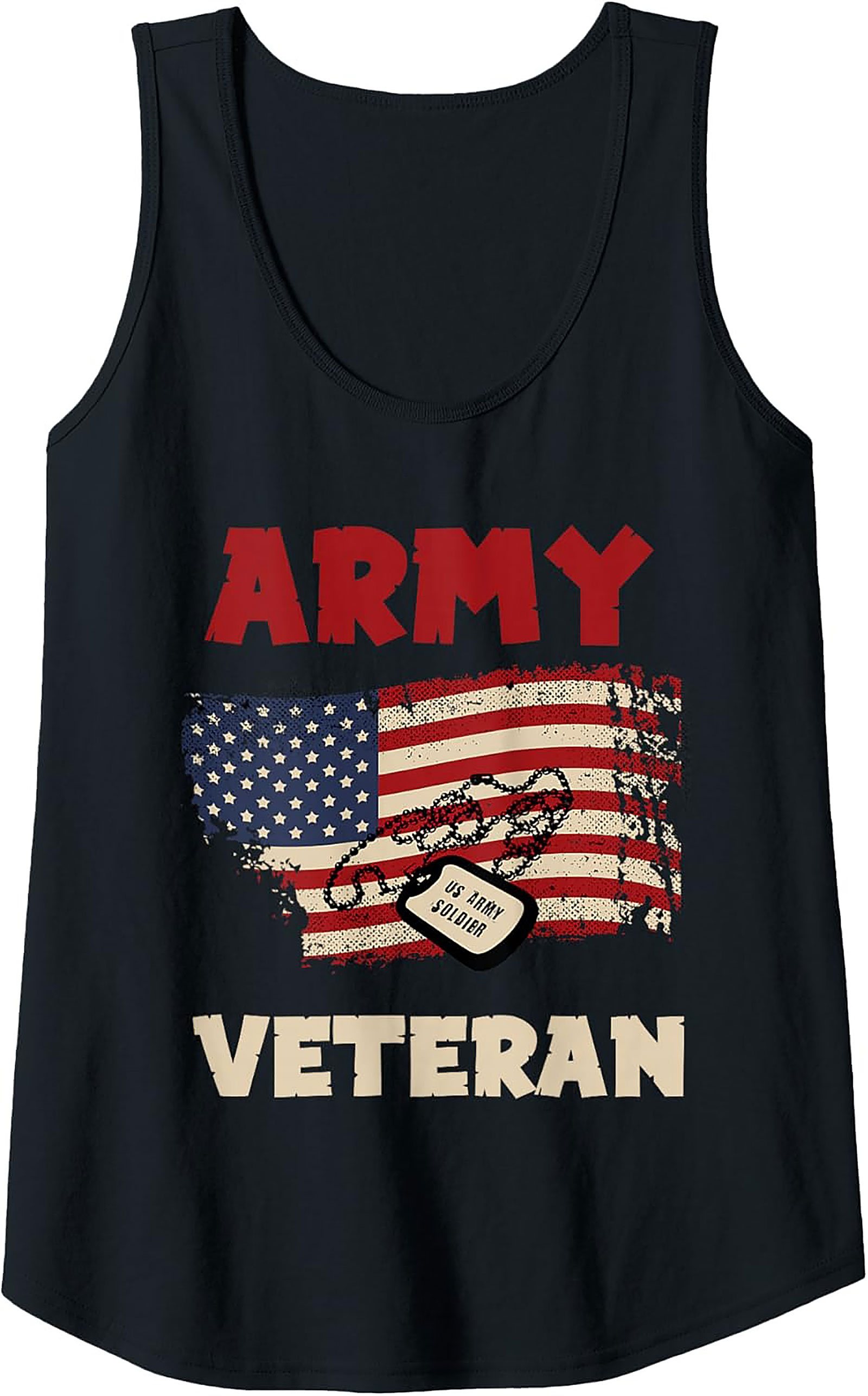 Army Veteran Graphic Tank Top | US Soldier Sleeveless Tee
