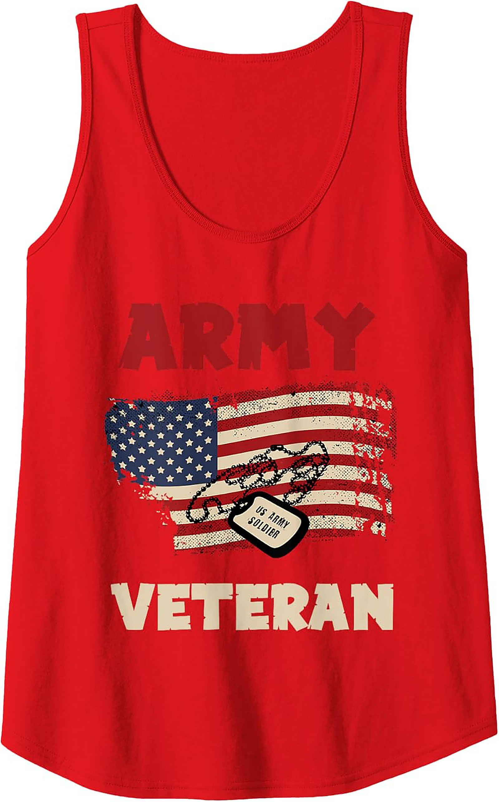 Army Veteran Graphic Tank Top | US Soldier Sleeveless Tee