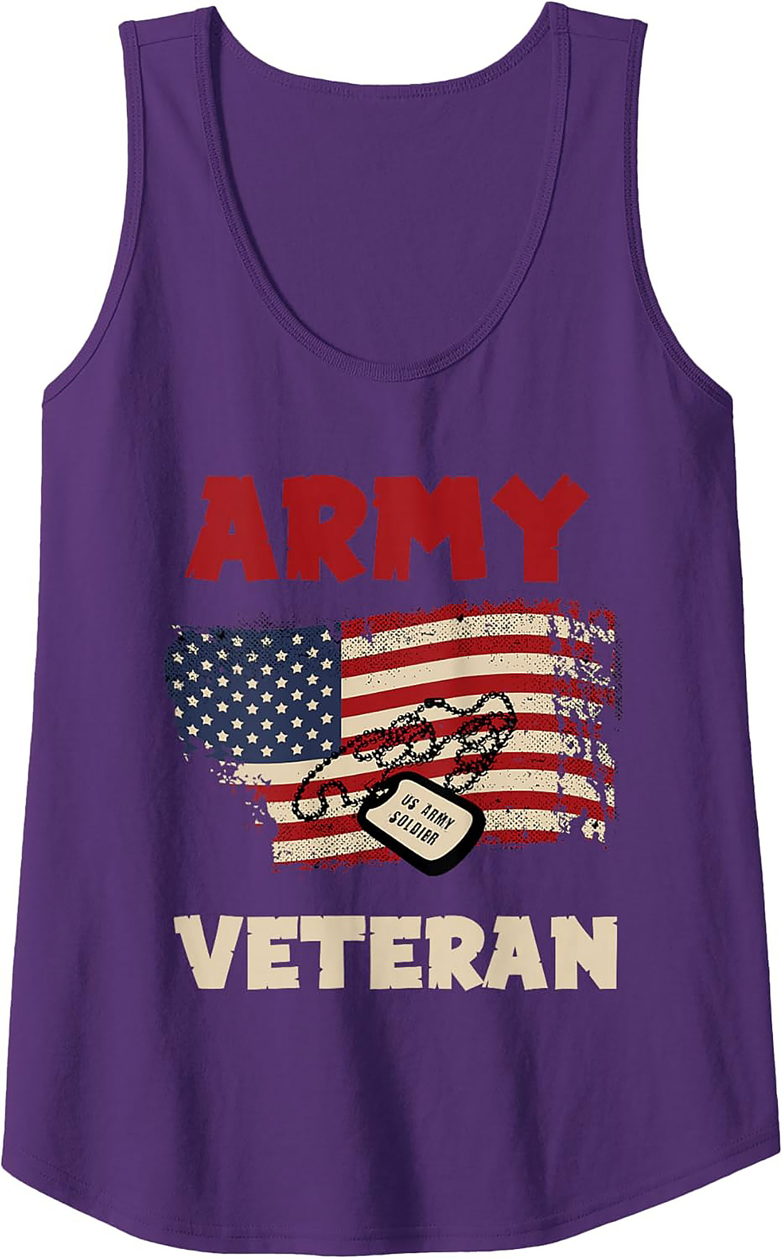Army Veteran Graphic Tank Top | US Soldier Sleeveless Tee