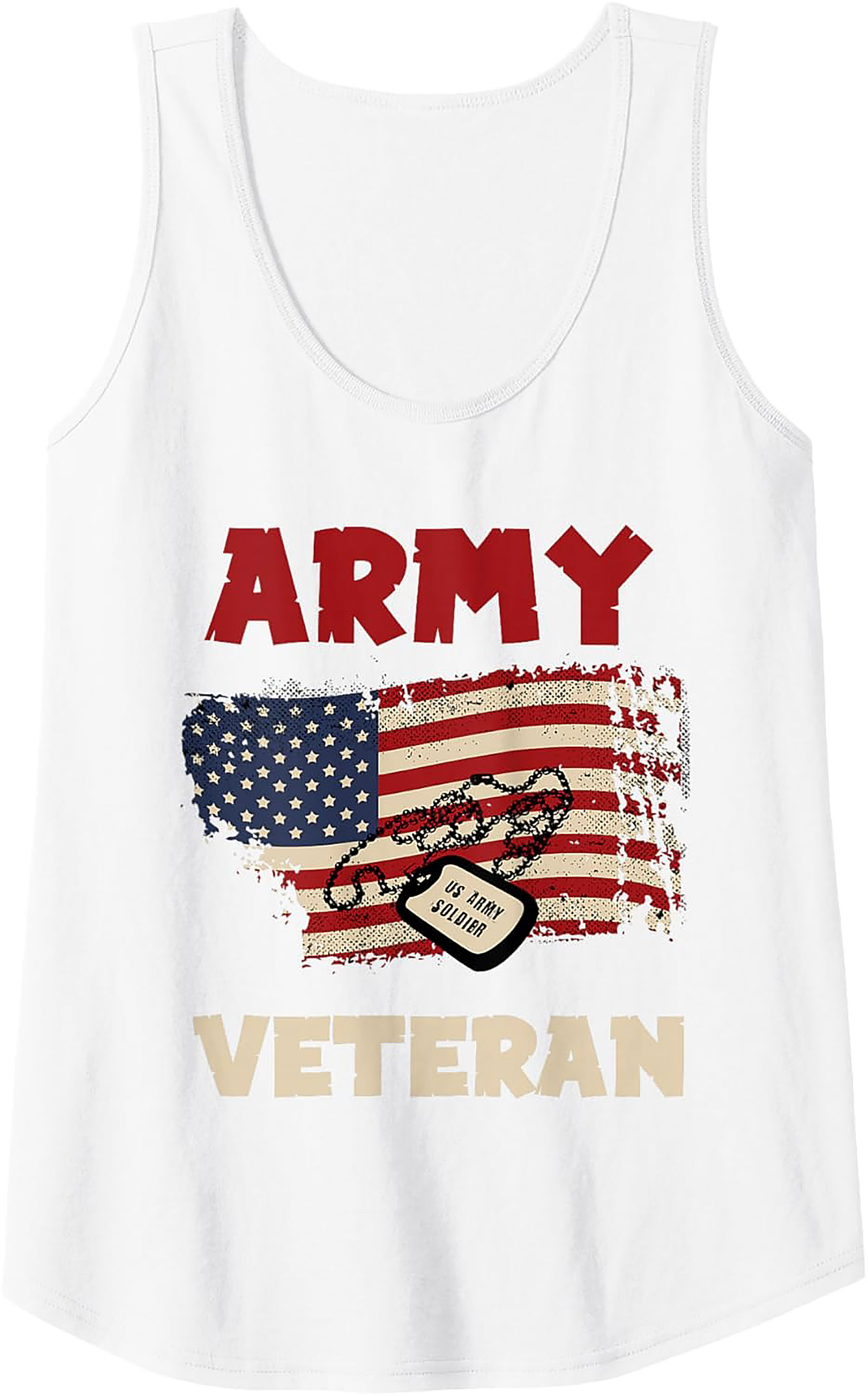 Army Veteran Graphic Tank Top | US Soldier Sleeveless Tee