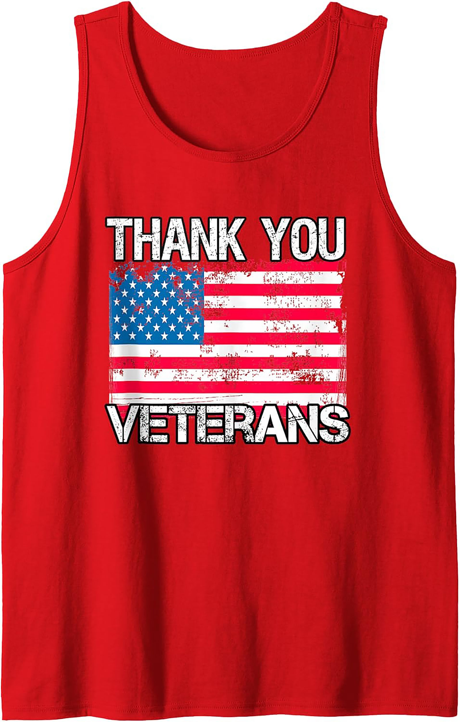 Thank You Veterans Graphic Tank Top | Sleeveless Shirt