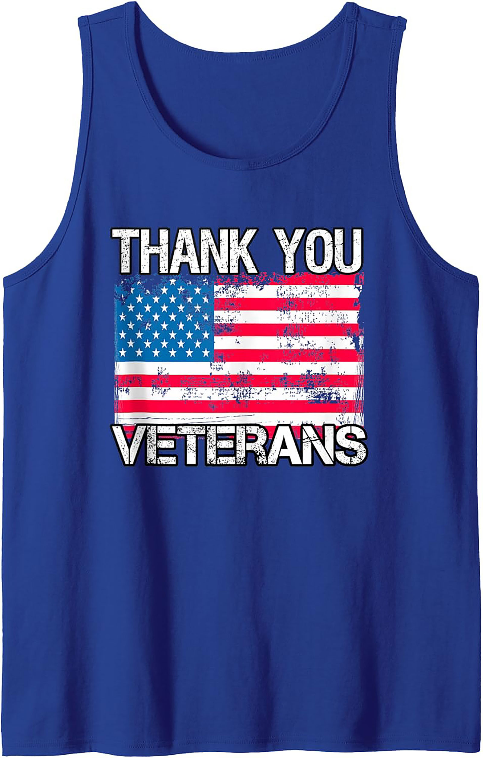 Thank You Veterans Graphic Tank Top | Sleeveless Shirt
