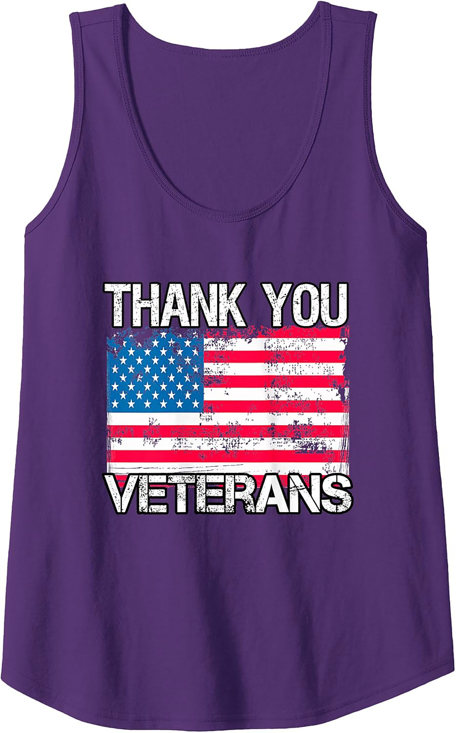 Thank You Veterans Graphic Tank Top | Sleeveless Shirt