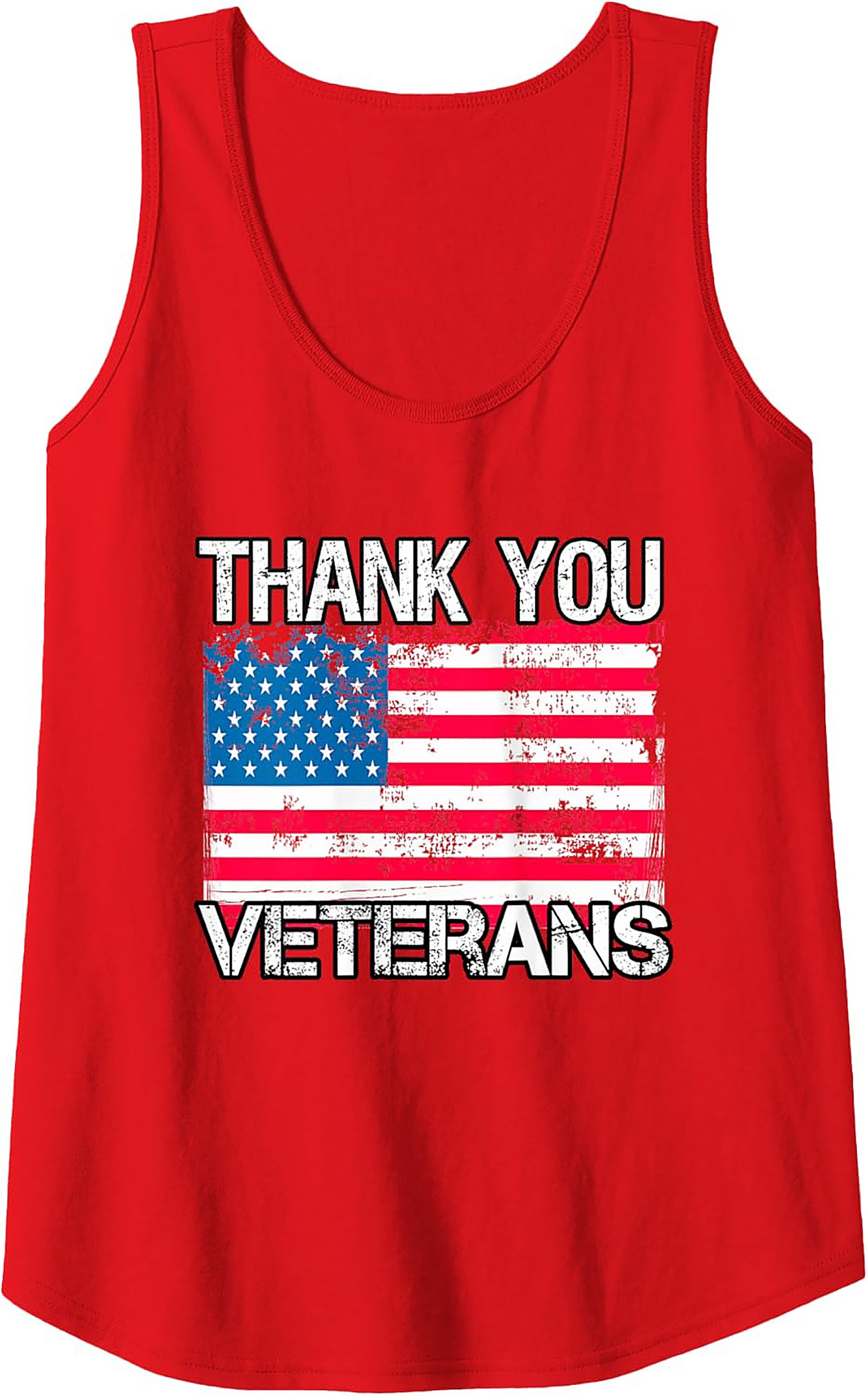 Thank You Veterans Graphic Tank Top | Sleeveless Shirt