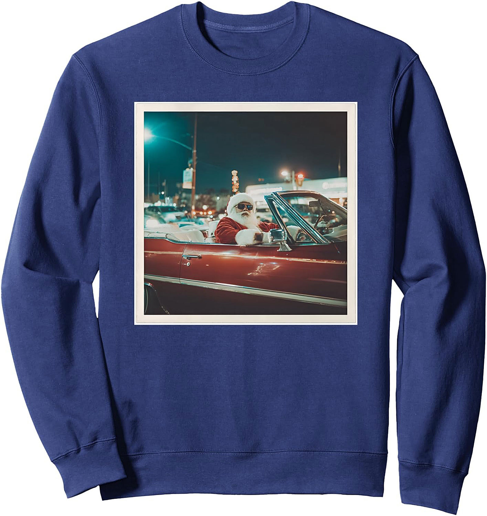 Cool Santa Crewneck Sweatshirt Unique Holiday Pullover
