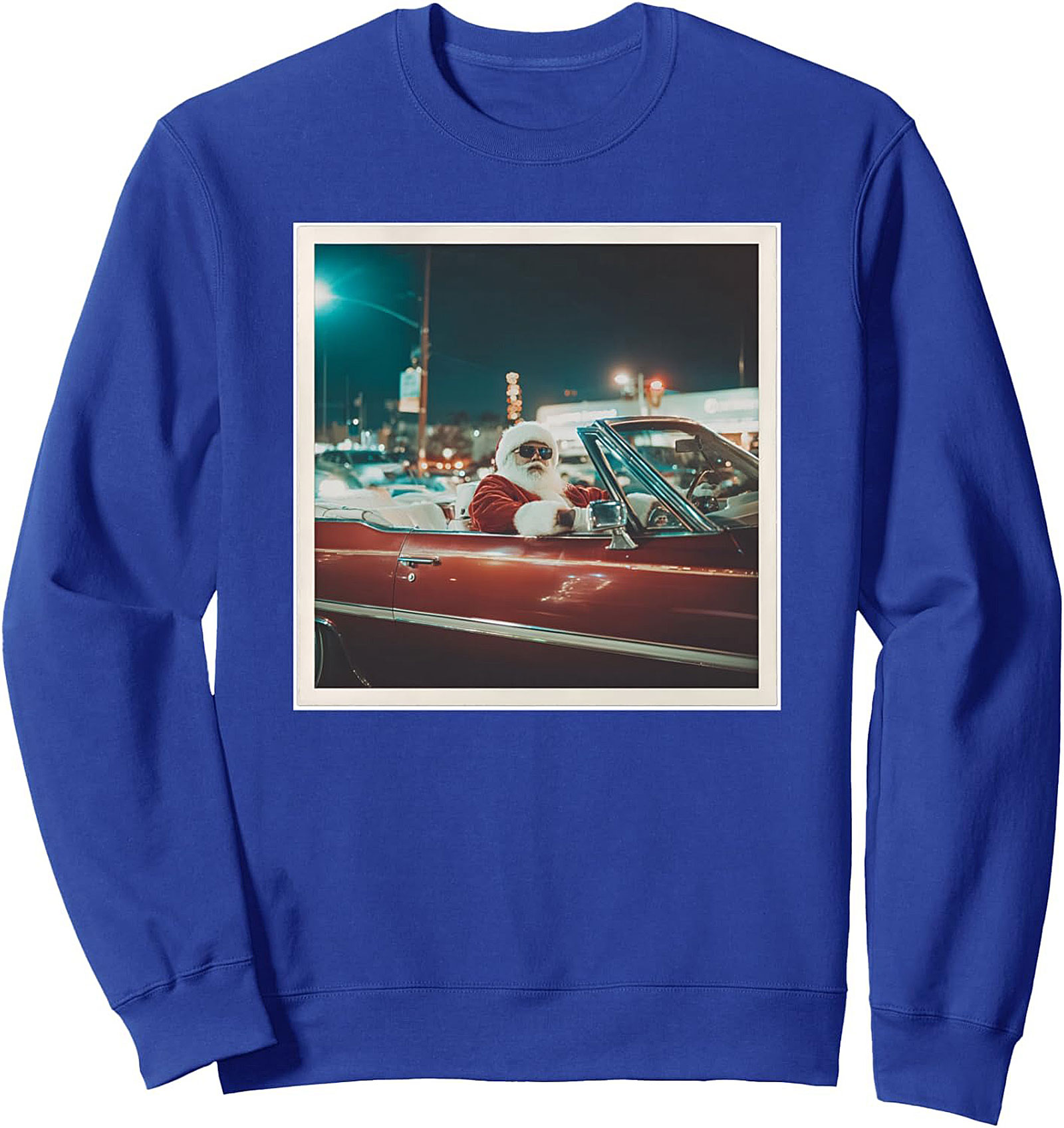 Cool Santa Crewneck Sweatshirt Unique Holiday Pullover