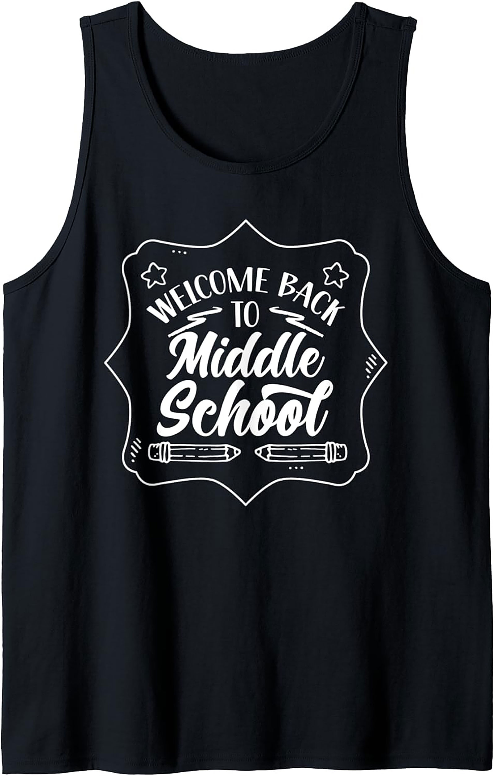 Welcome Back to Middle School Teacher Graphic Tank Top