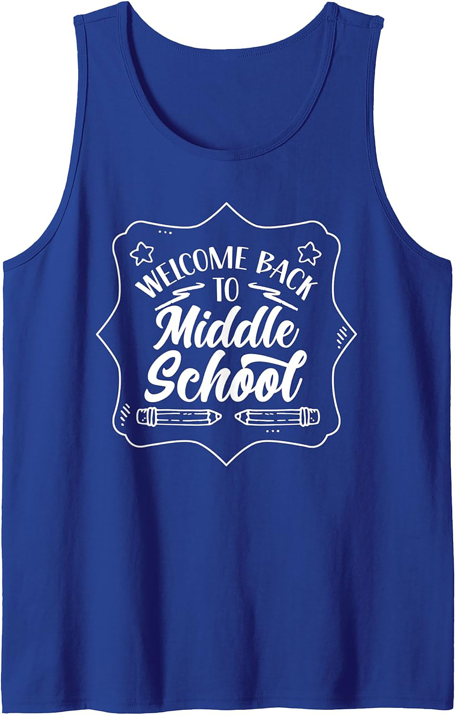 Welcome Back to Middle School Teacher Graphic Tank Top