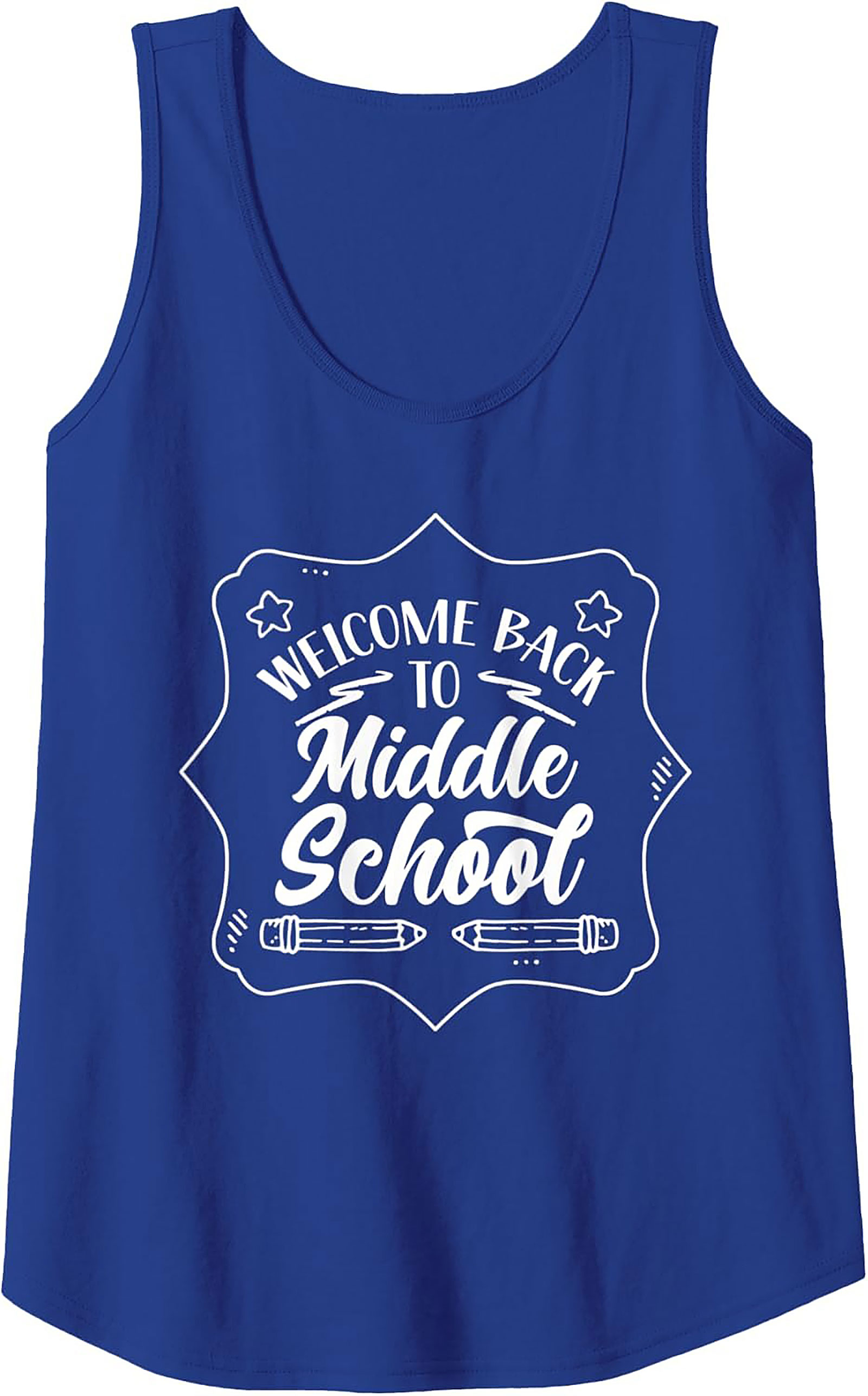Welcome Back to Middle School Teacher Graphic Tank Top