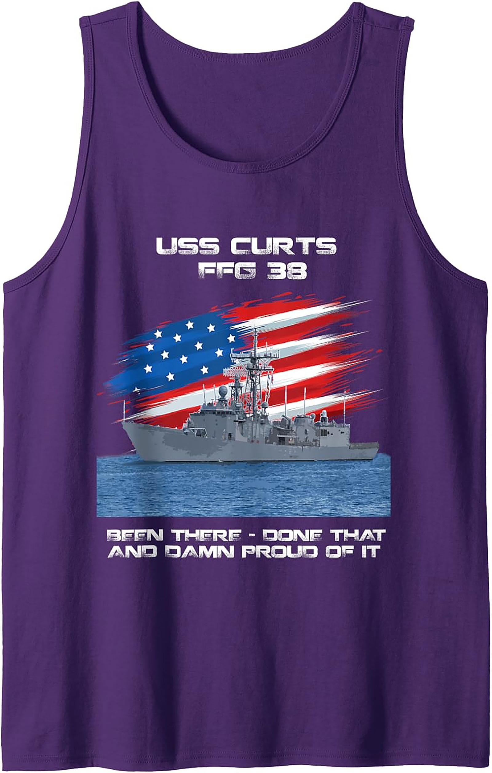 USS Curts FFG 38 Veteran Graphic Tank Top | Navy Pride