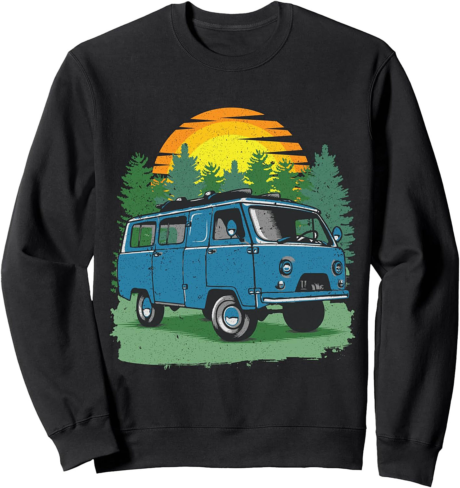 Van Life Graphic Sweatshirt Retro Adventure Pullover