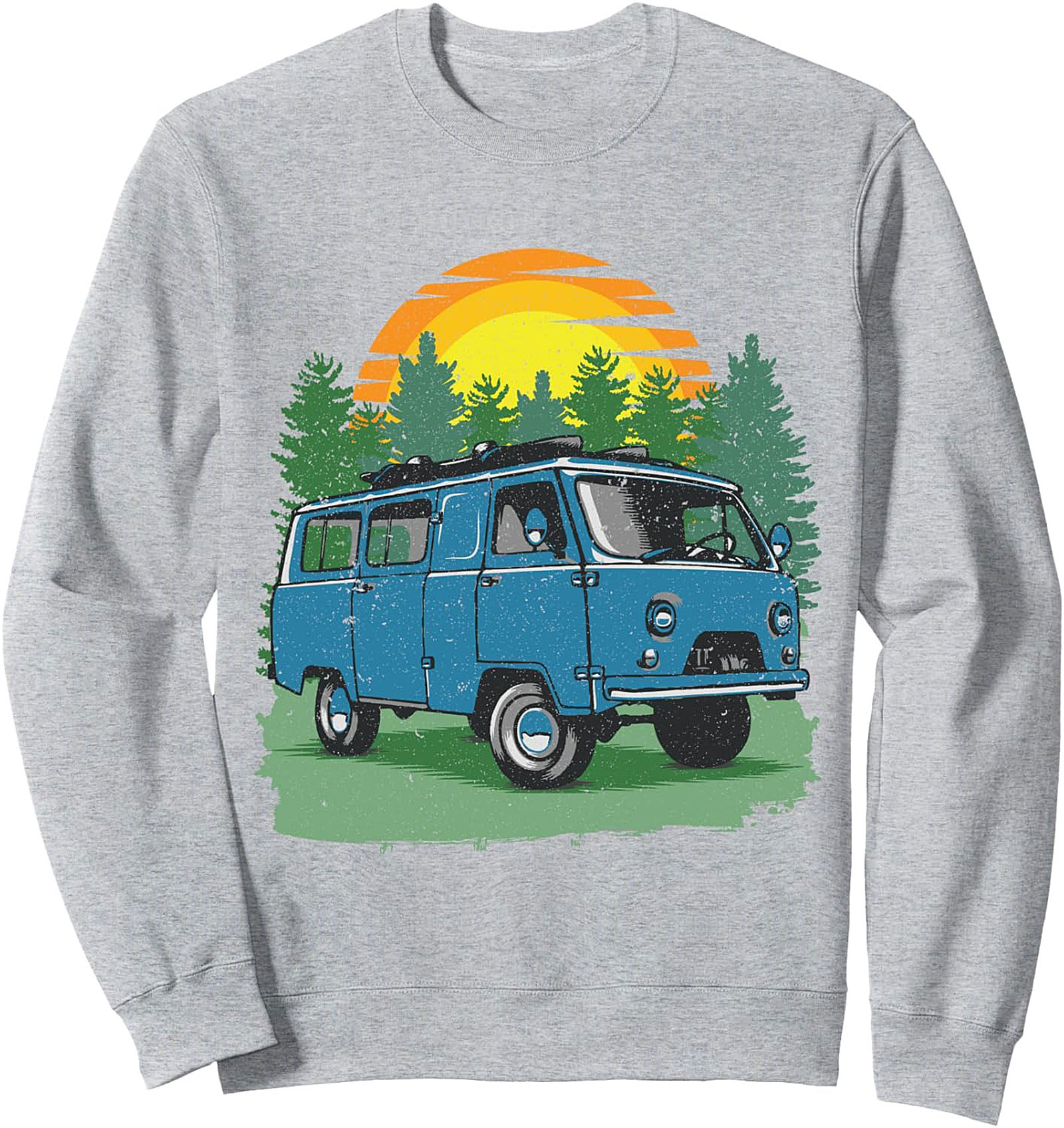 Van Life Graphic Sweatshirt Retro Adventure Pullover