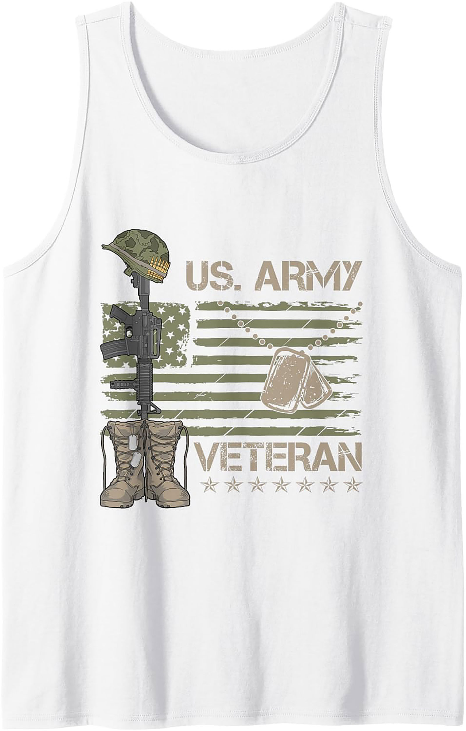 US Army Veteran Tank Top | Fallen Soldier Graphic Tank