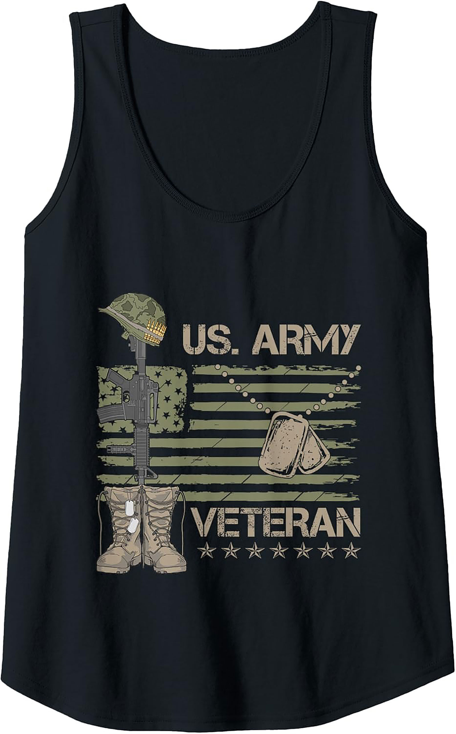 US Army Veteran Tank Top | Fallen Soldier Graphic Tank
