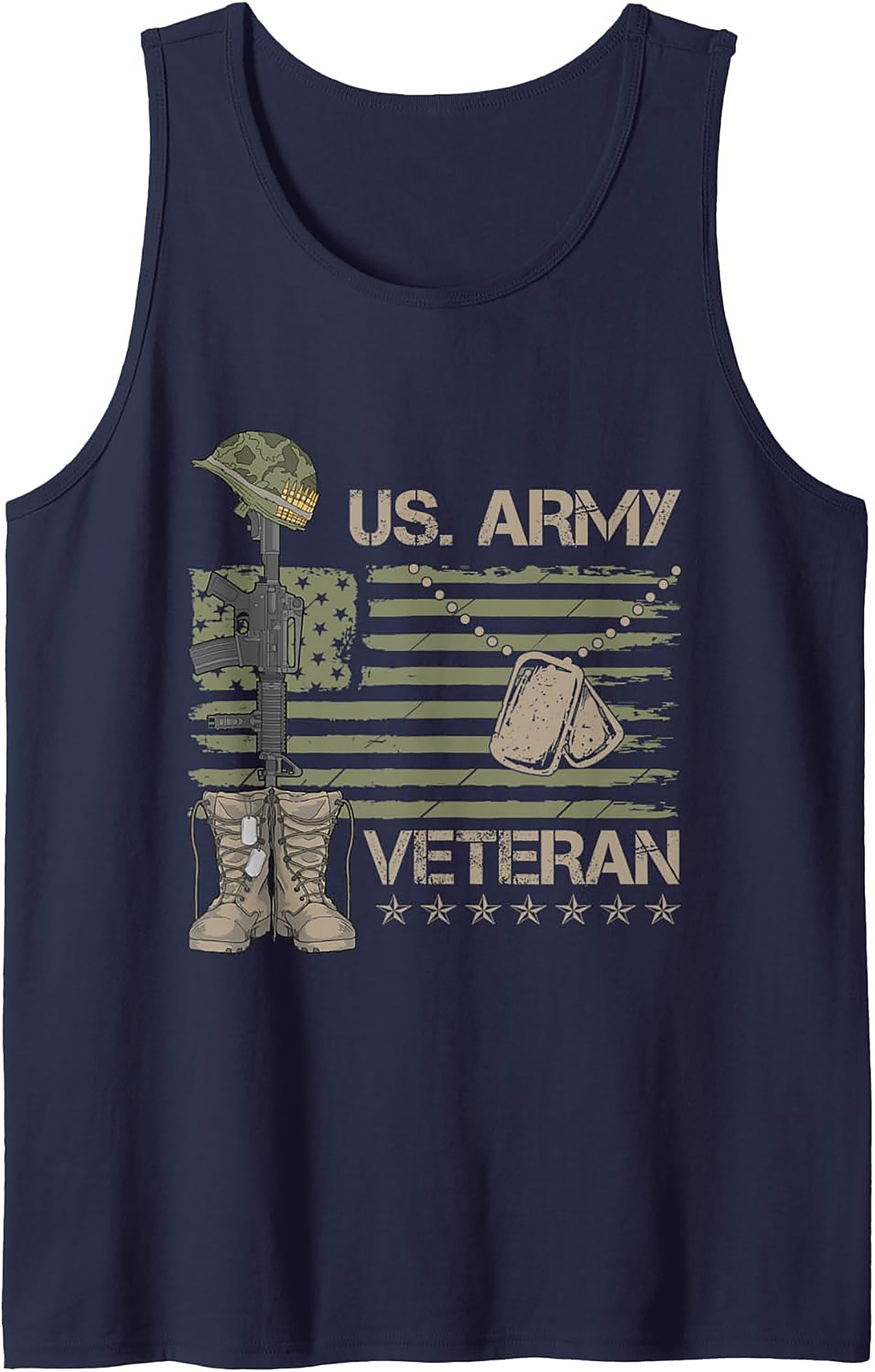 US Army Veteran Tank Top | Fallen Soldier Graphic Tank