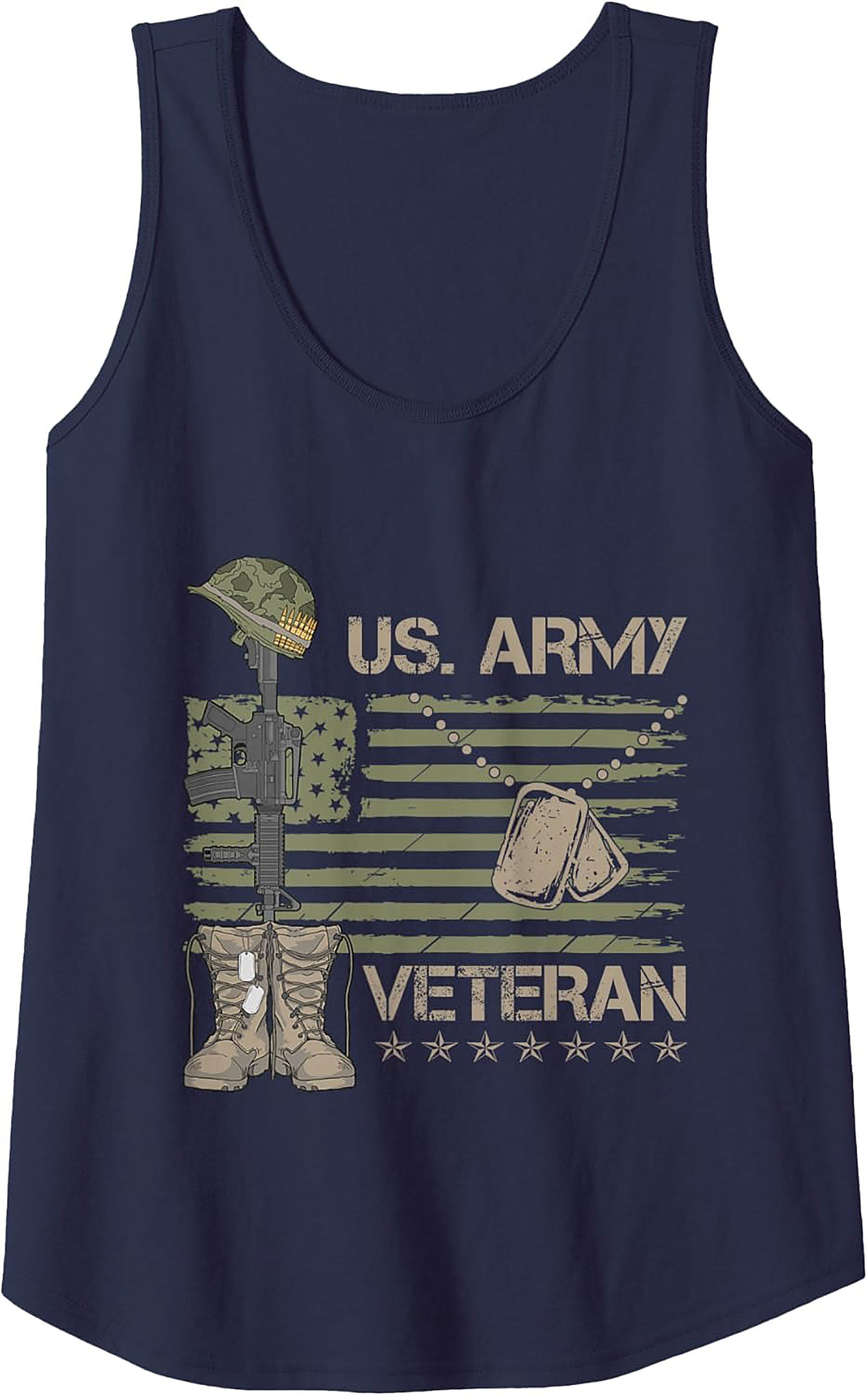 US Army Veteran Tank Top | Fallen Soldier Graphic Tank