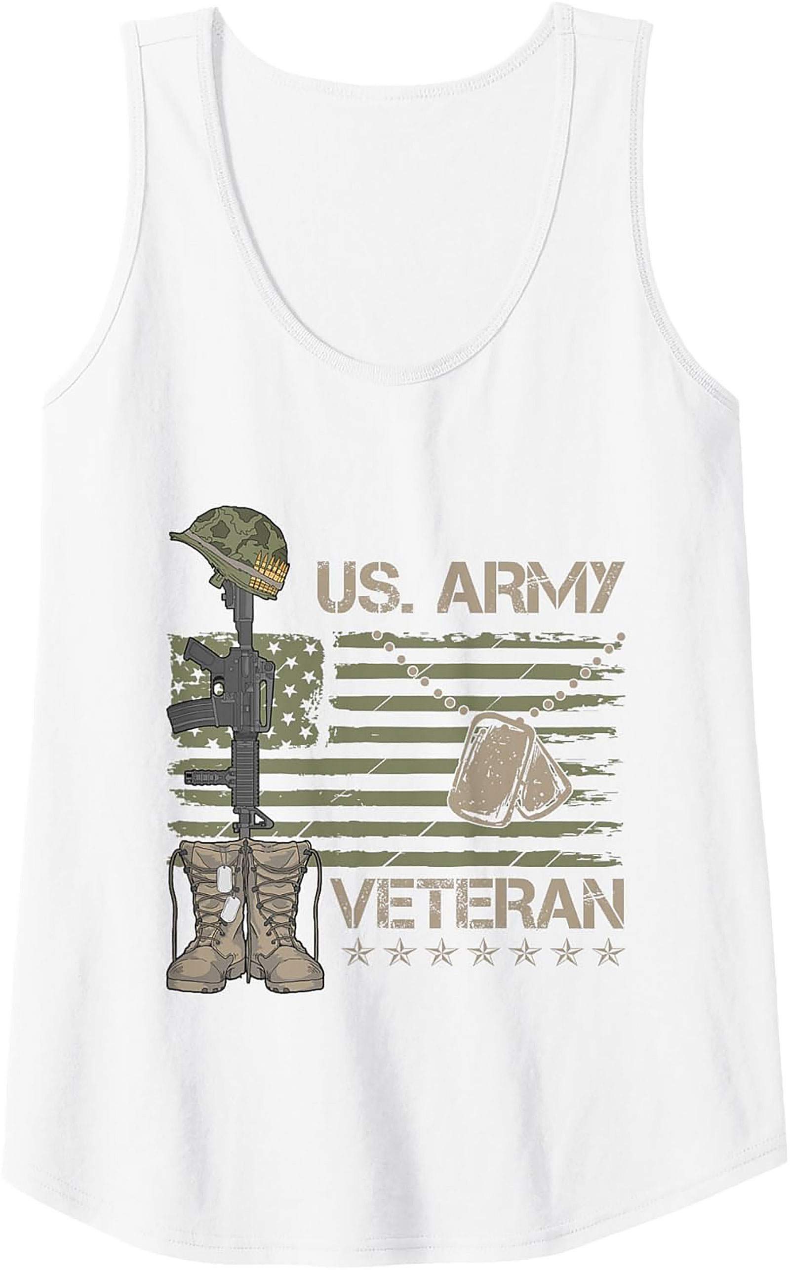 US Army Veteran Tank Top | Fallen Soldier Graphic Tank