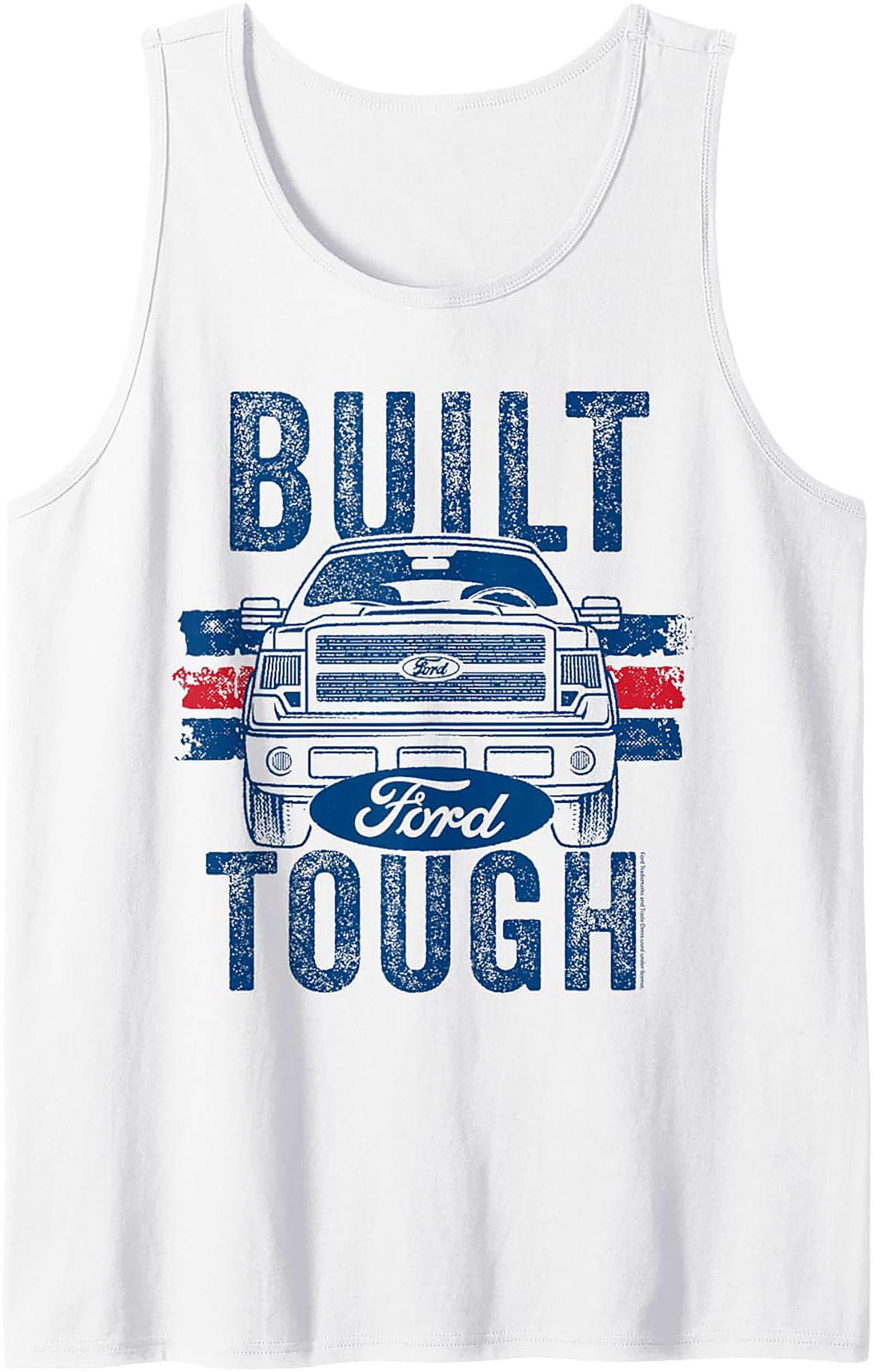 Built Ford Tough Truck Owner Graphic Tank Top | Vintage Style Unisex Sleeveless Shirt