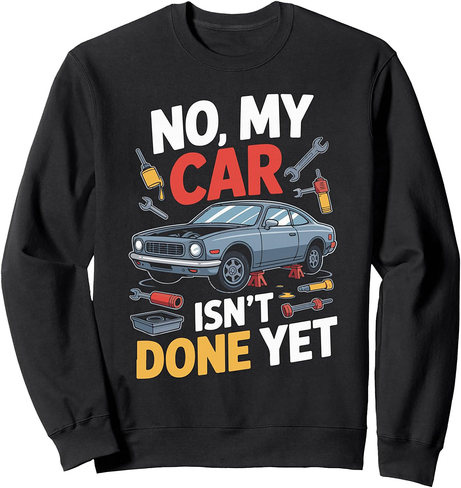 Mechanic Graphic Sweatshirt Project Car Crewneck Gift