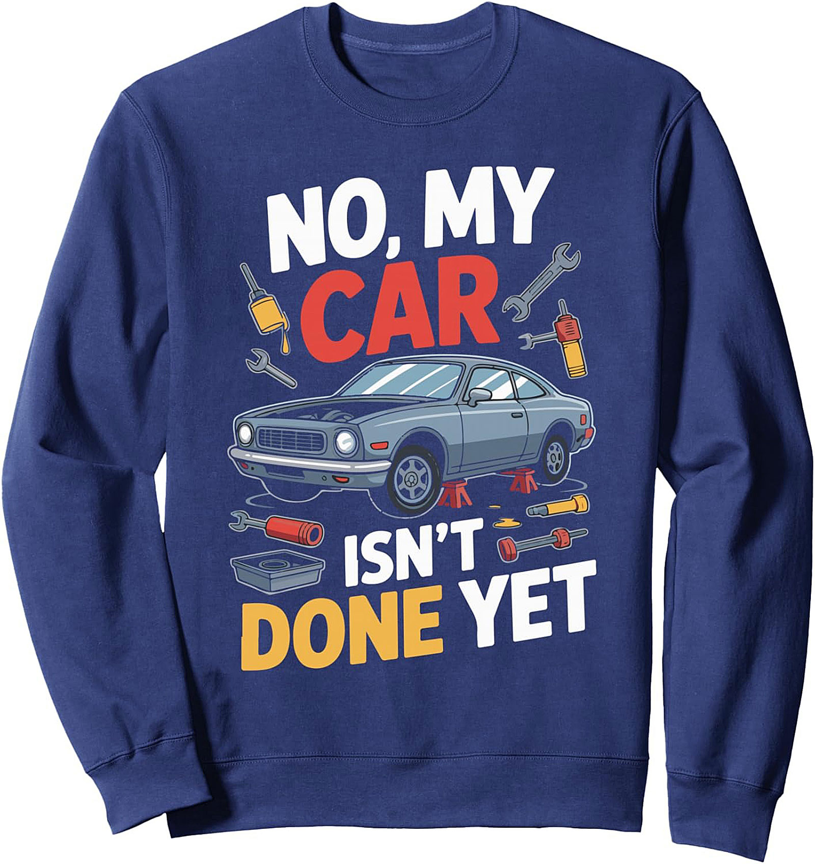 Mechanic Graphic Sweatshirt Project Car Crewneck Gift