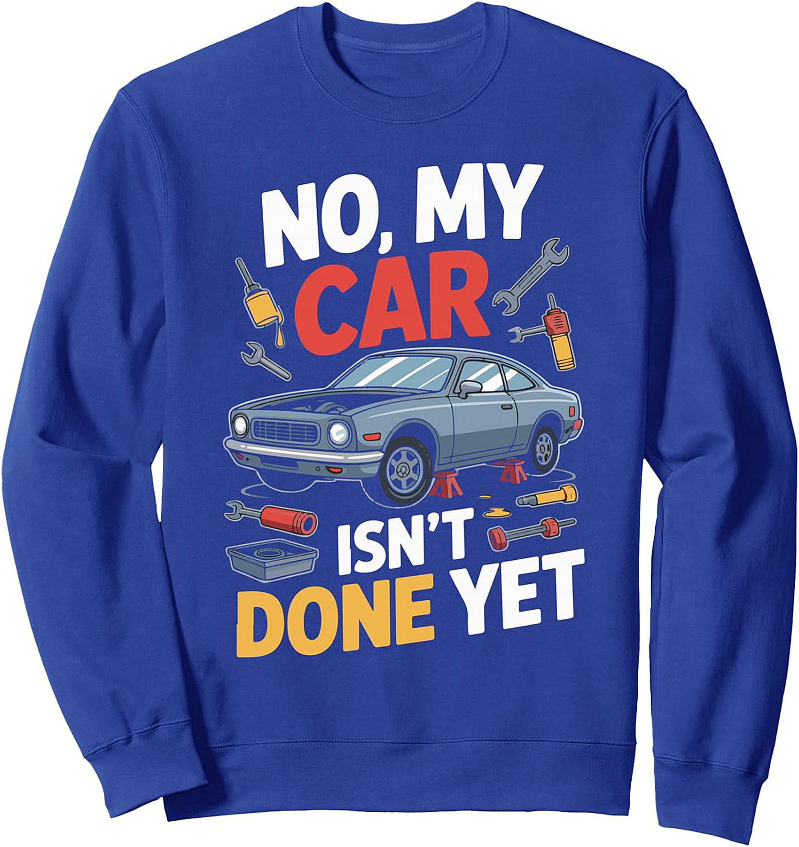 Mechanic Graphic Sweatshirt Project Car Crewneck Gift